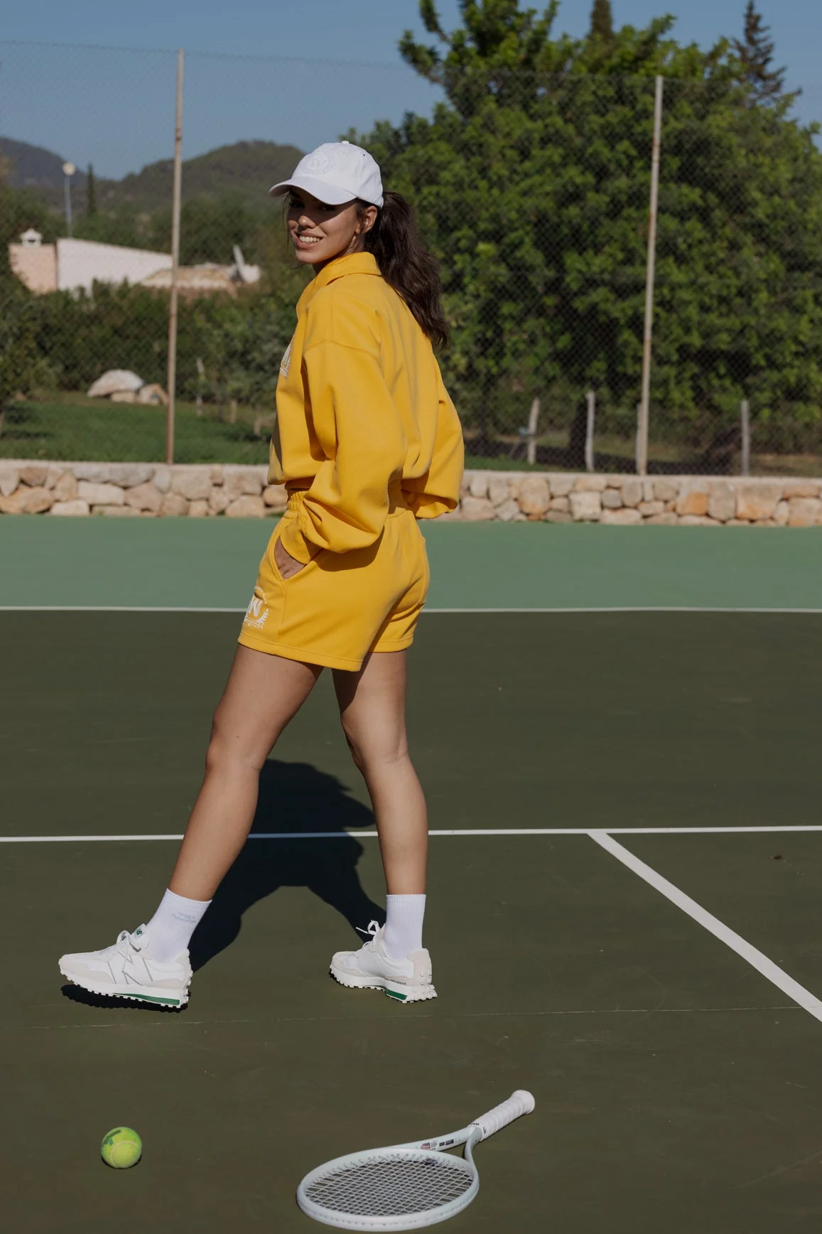 Polo Button Short Lounge Set