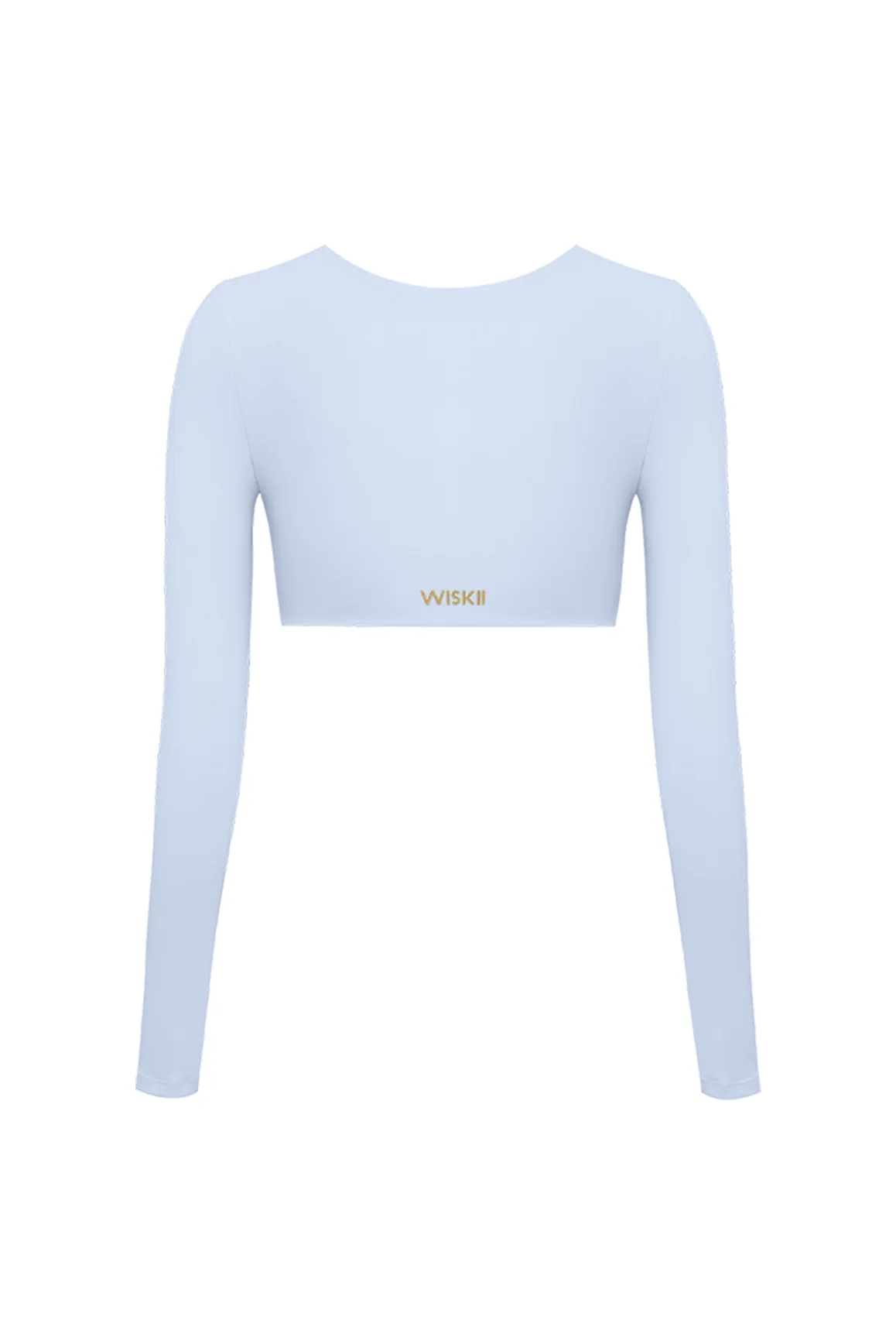 Twist-Front Long Sleeve Crop Top