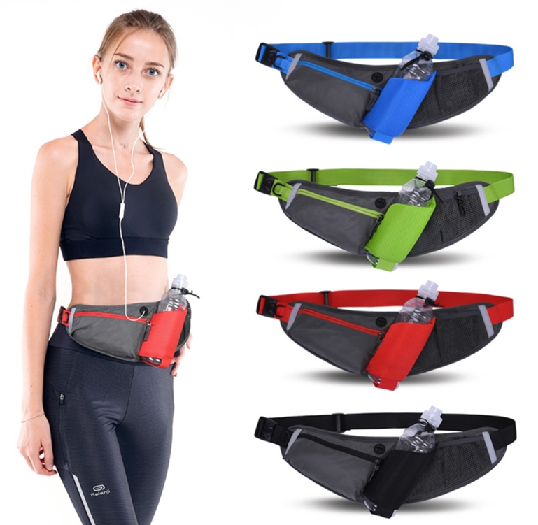 Waist Bag Fanny Pack with Water Bottle Holder