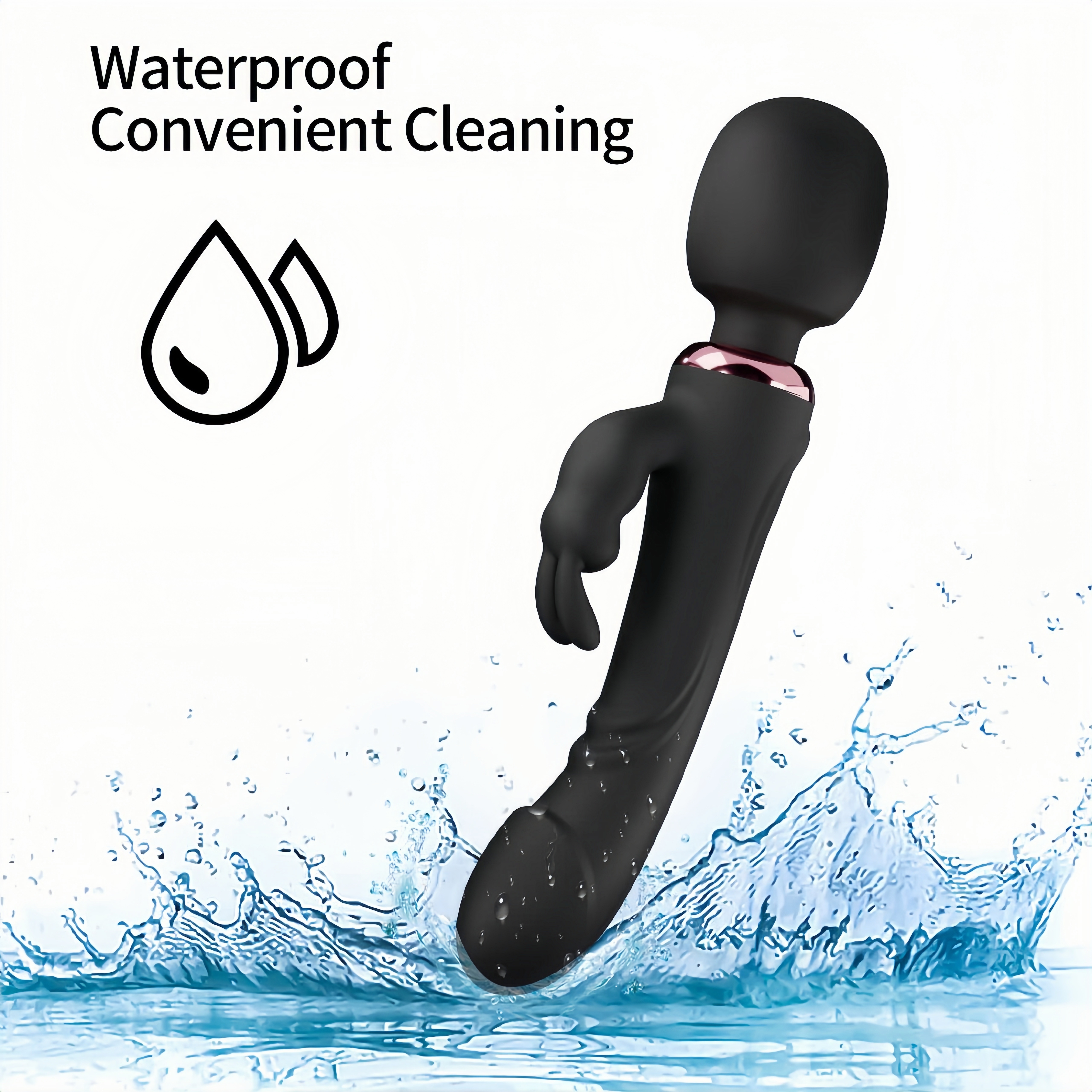 10 Inch Silicone Purple Dildo & Finger Vibrator - 2-in-1 Adult Sex Toy for Women with 10 Powerful Vibration Modes - Body-Safe and Friendly Design