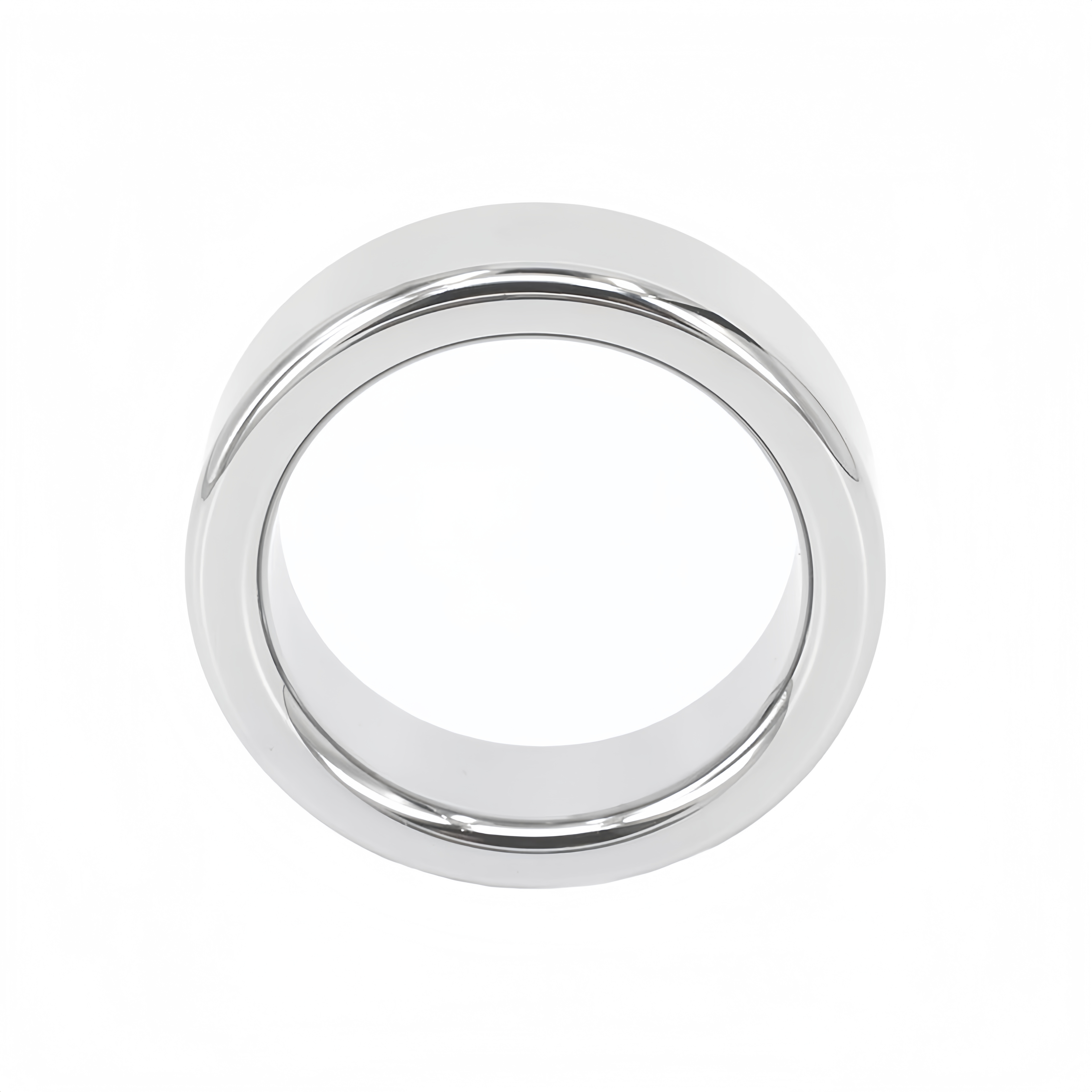 Premium Stainless Steel Cock Ring for Delaying Ejaculation - Solid Metal Penis Ring, Available in 38mm, 40mm, 44mm Sizes, 6mm Thickness, 14mm Width - 304 Grade Stainless Steel, 100% New, Discreet Packaging