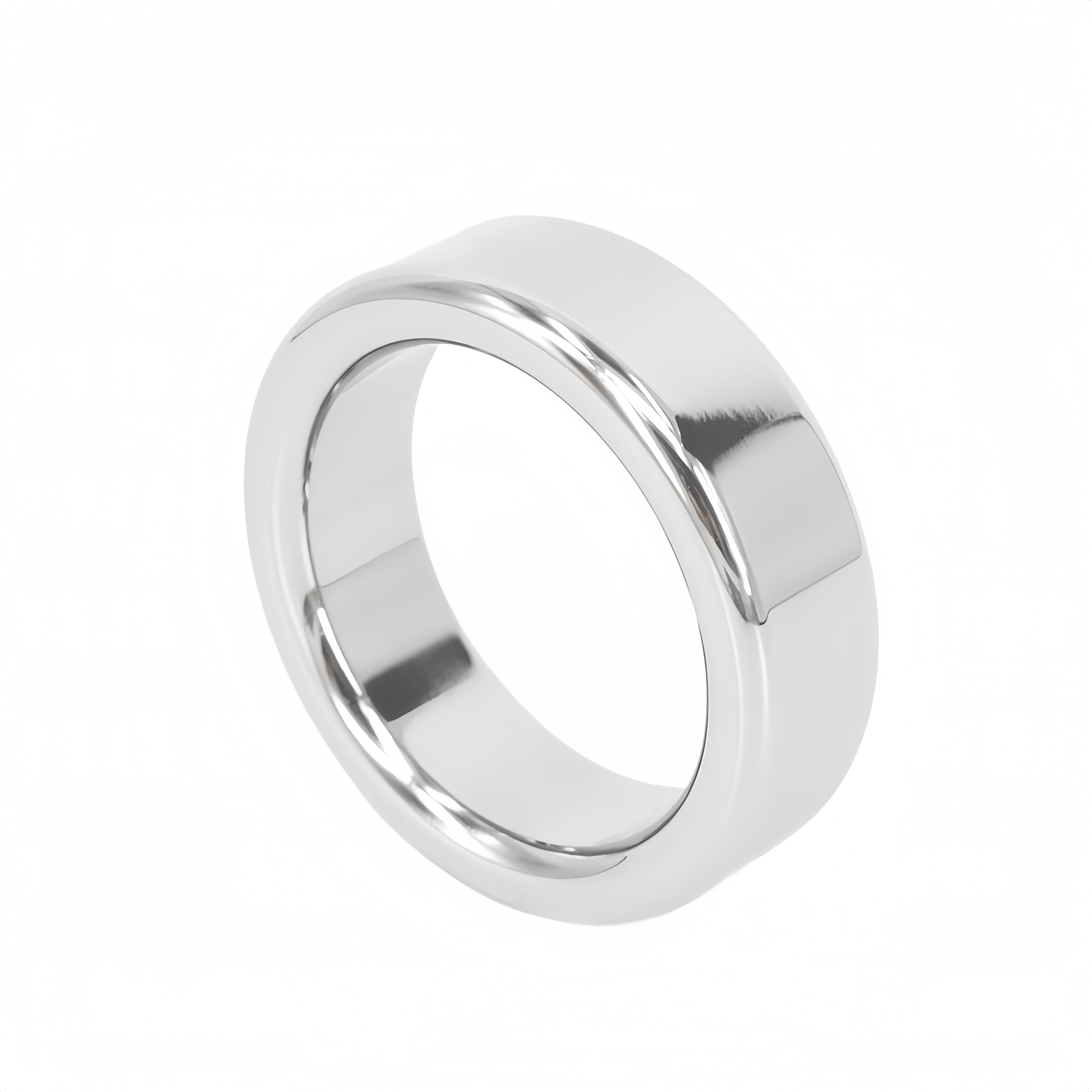 Premium Stainless Steel Cock Ring for Delaying Ejaculation - Solid Metal Penis Ring, Available in 38mm, 40mm, 44mm Sizes, 6mm Thickness, 14mm Width - 304 Grade Stainless Steel, 100% New, Discreet Packaging