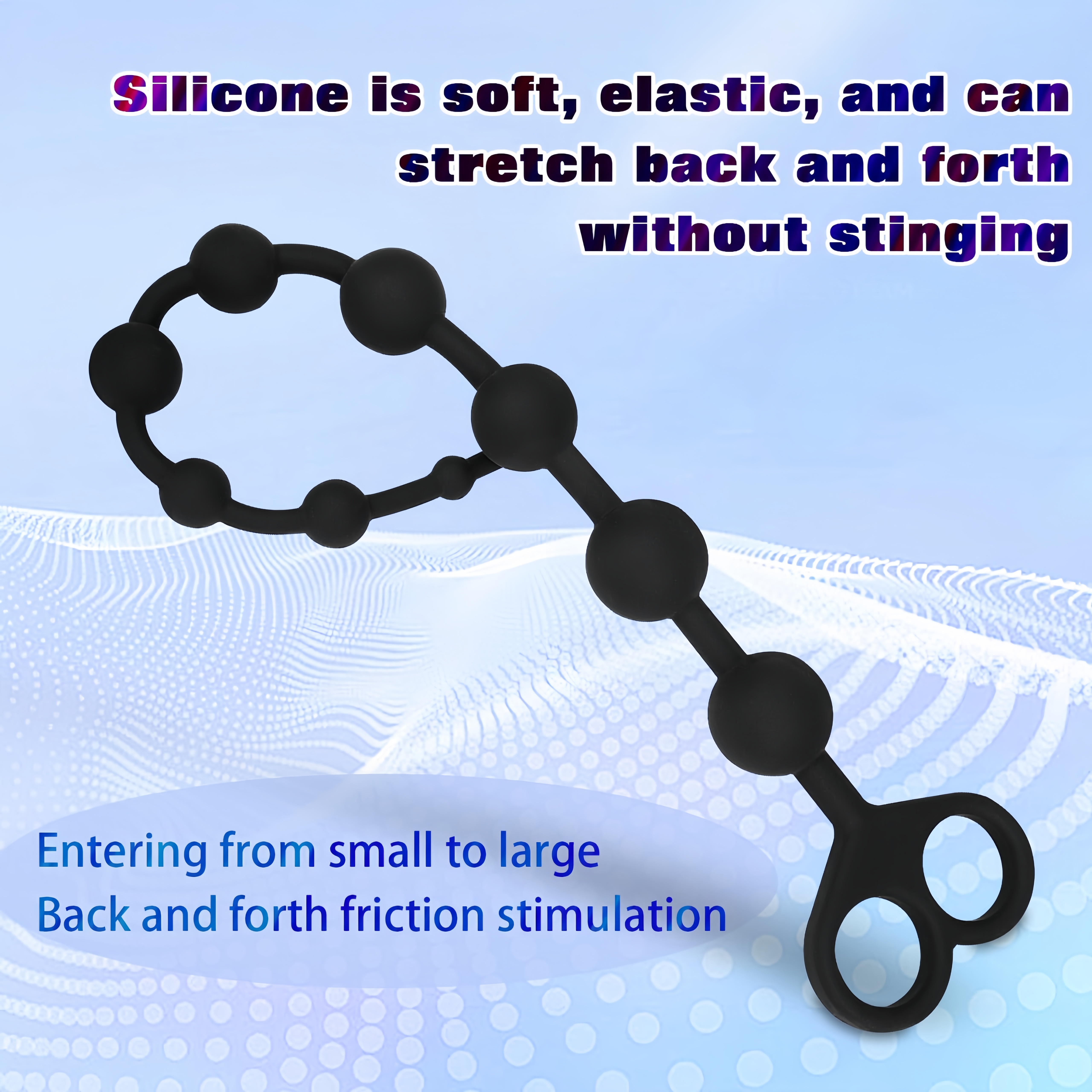 Silicone Urethral Sounds & Penis Ring Plug - Safe Adult Toy with Multi-Bead Design for Enhanced Pleasure - Perfect Urethra Masturbation Rod for Beginners and Experienced Users