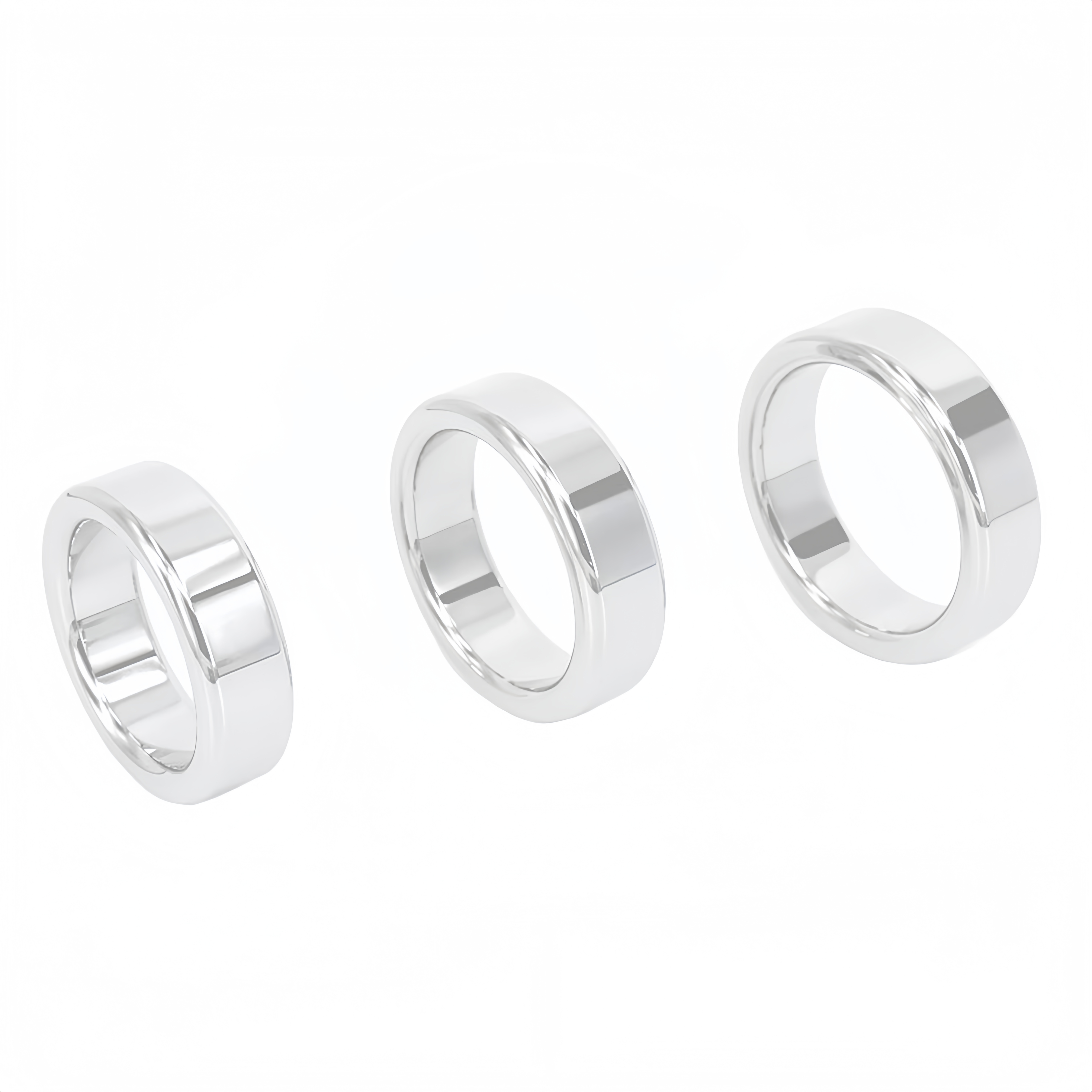 Premium Stainless Steel Cock Ring for Delaying Ejaculation - Solid Metal Penis Ring, Available in 38mm, 40mm, 44mm Sizes, 6mm Thickness, 14mm Width - 304 Grade Stainless Steel, 100% New, Discreet Packaging