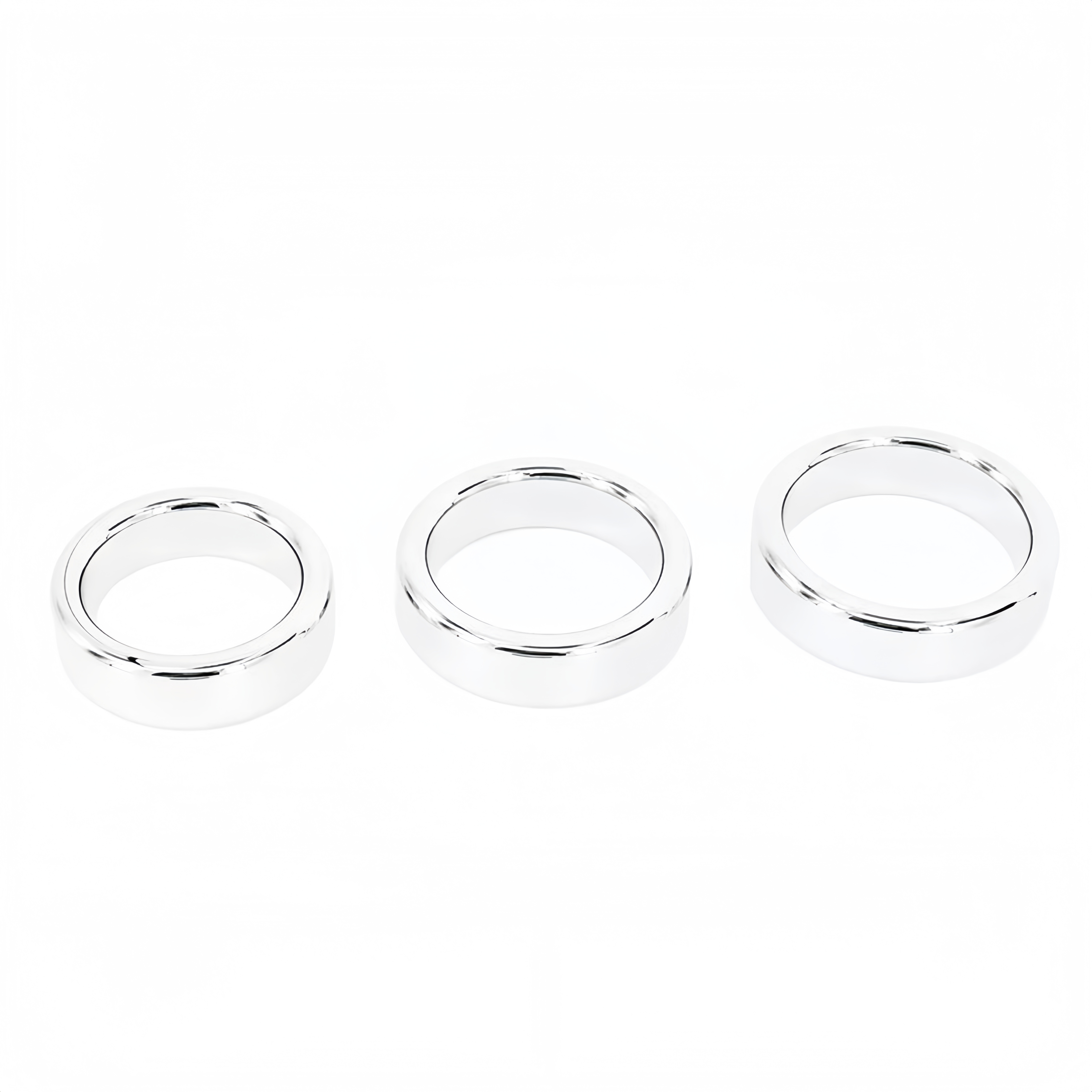 Premium Stainless Steel Cock Ring for Delaying Ejaculation - Solid Metal Penis Ring, Available in 38mm, 40mm, 44mm Sizes, 6mm Thickness, 14mm Width - 304 Grade Stainless Steel, 100% New, Discreet Packaging