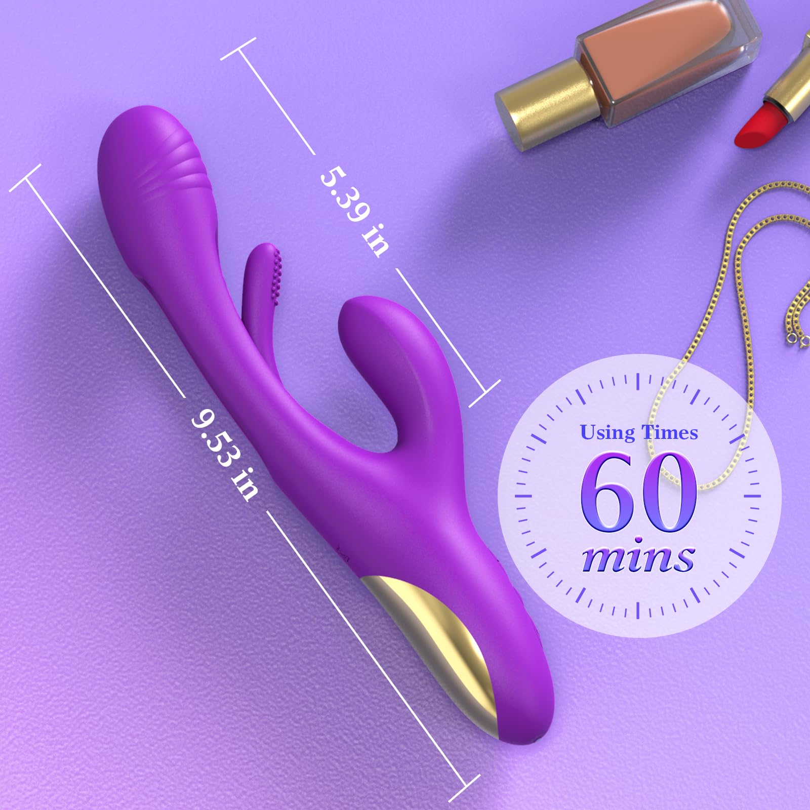 3-in-1 Female Vibrator & Dildo - Waterproof Sex Toy for Women, 14 Powerful Vibration Modes, Safe Silicone, IPX7 Waterproof Design - Adult Pleasure Device, Juguetes Sexuales, Consoladores