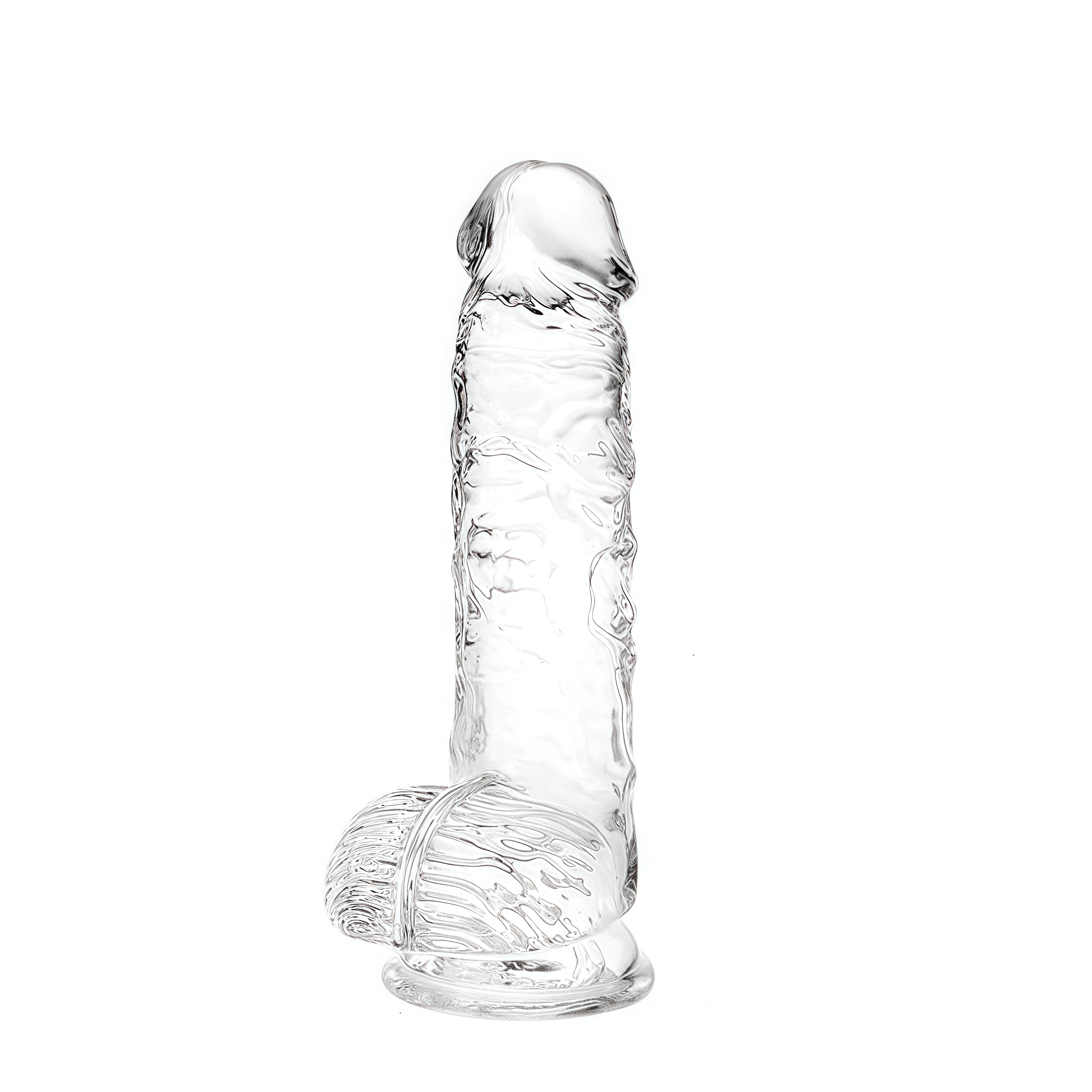 Transparent Suction Cup Dildo for Adults Use, Easy to Clean, Ideal for Beginners - 6.77 x 4.02 x 1.85 Inches - Perfect Sex Toy for Men & Women