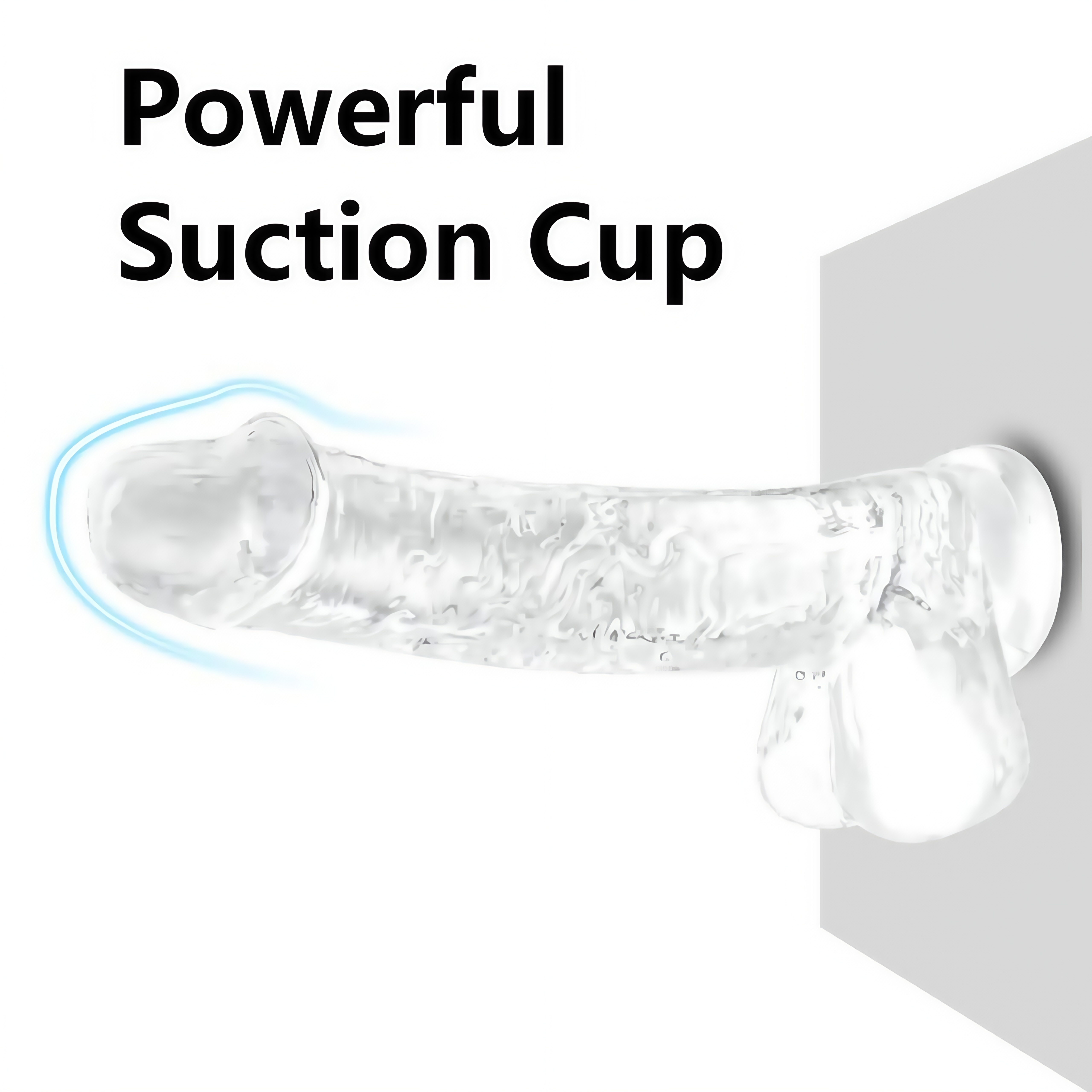 Transparent Suction Cup Dildo for Adults Use, Easy to Clean, Ideal for Beginners - 6.77 x 4.02 x 1.85 Inches - Perfect Sex Toy for Men & Women
