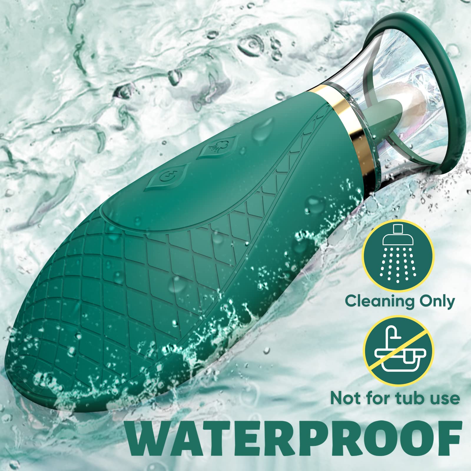 USB Rechargeable Clitoral Sucking Vibrator - High-Quality Silicone Tongue Toy with 9 Vibrating Modes, IPX6 Waterproof Design for Ultimate Clitoral Stimulation and Pleasure