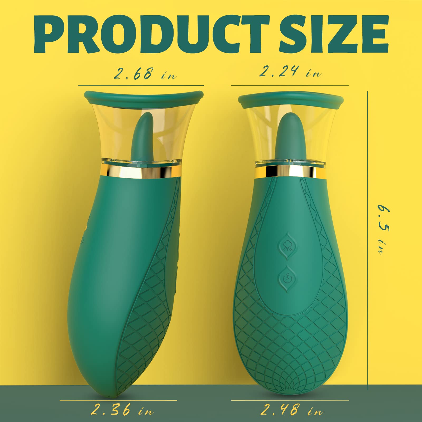 USB Rechargeable Clitoral Sucking Vibrator - High-Quality Silicone Tongue Toy with 9 Vibrating Modes, IPX6 Waterproof Design for Ultimate Clitoral Stimulation and Pleasure