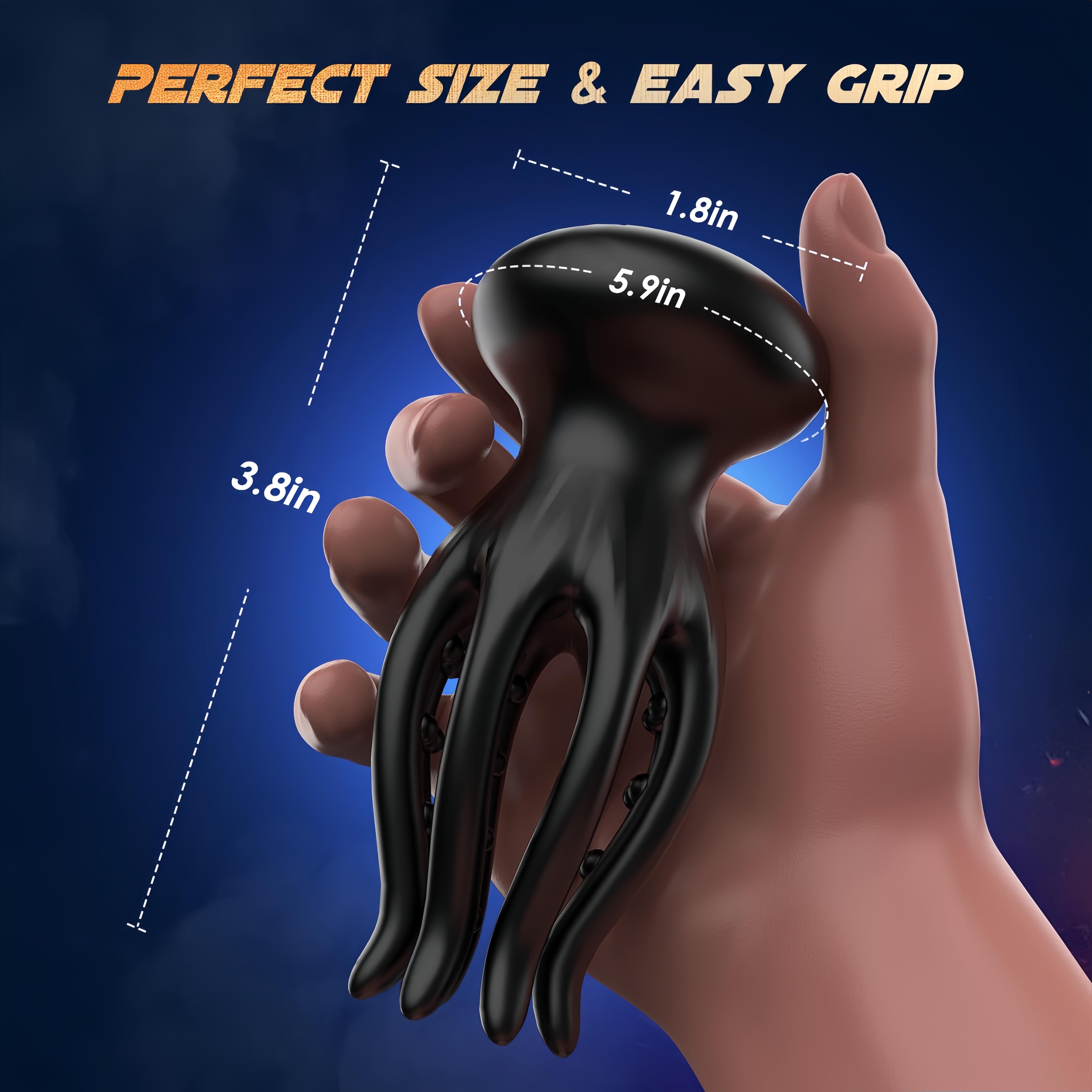 Multi-Mode Tentacle Dildo & Vibrator - Powerful 10 Vibration Settings, 360° Claw Surround - Versatile Male Masturbator & Penis Trainer - Ideal for Gay Couples and Solo Play