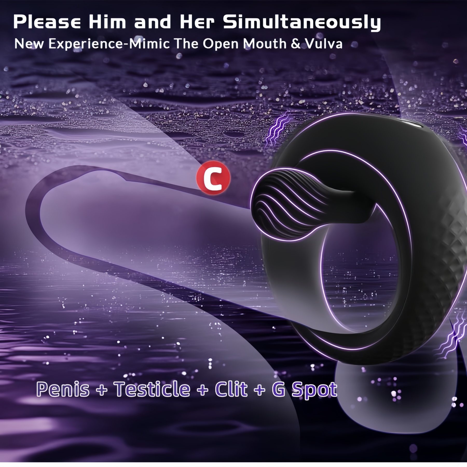 Realistic Thrusting Dildo Vibrator - 10 Modes & 3 Speeds, Powerful Suction Cup, Waterproof Silicone, USB Rechargeable - 8.7 Inch Adult Toy for G-Spot and Anal Stimulation for Women & Men