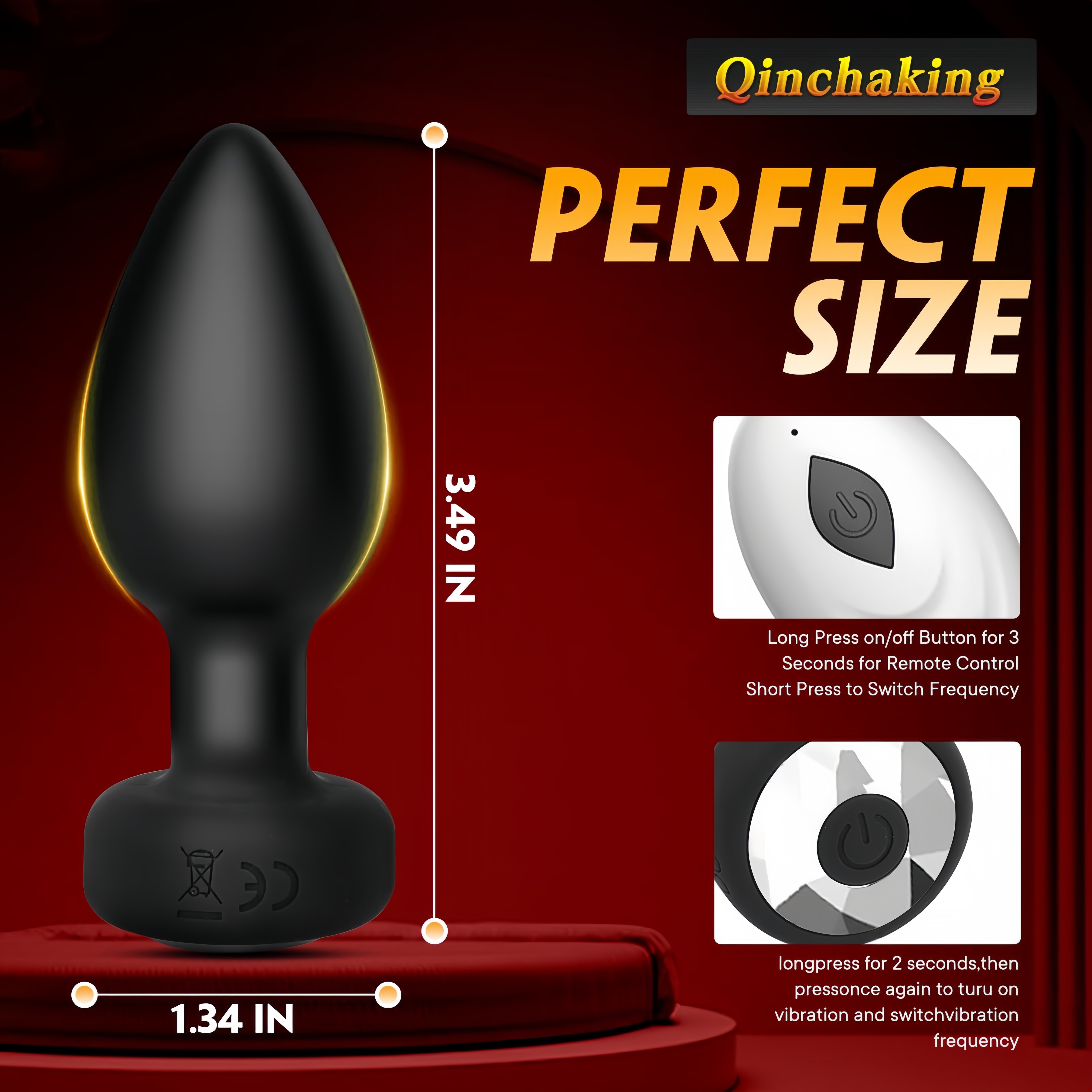 Waterproof Silicone Rechargeable Vibrating Anal Plug - 10 Powerful Vibration Modes for Men & Women - Safe Materials for Enhanced Pleasure - Adult Sex Toy for Intense Experiences