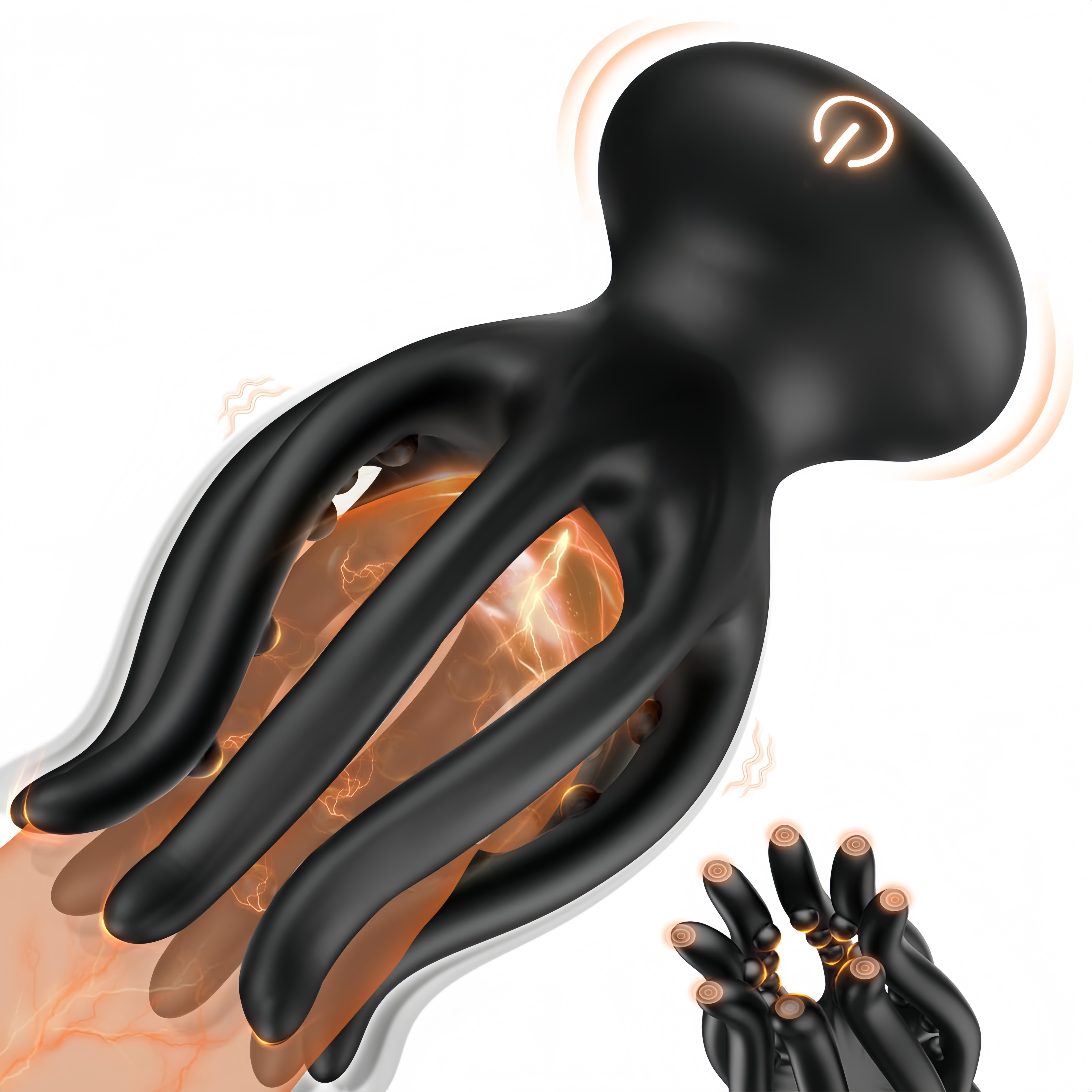 Multi-Mode Tentacle Dildo & Vibrator - Powerful 10 Vibration Settings, 360° Claw Surround - Versatile Male Masturbator & Penis Trainer - Ideal for Gay Couples and Solo Play
