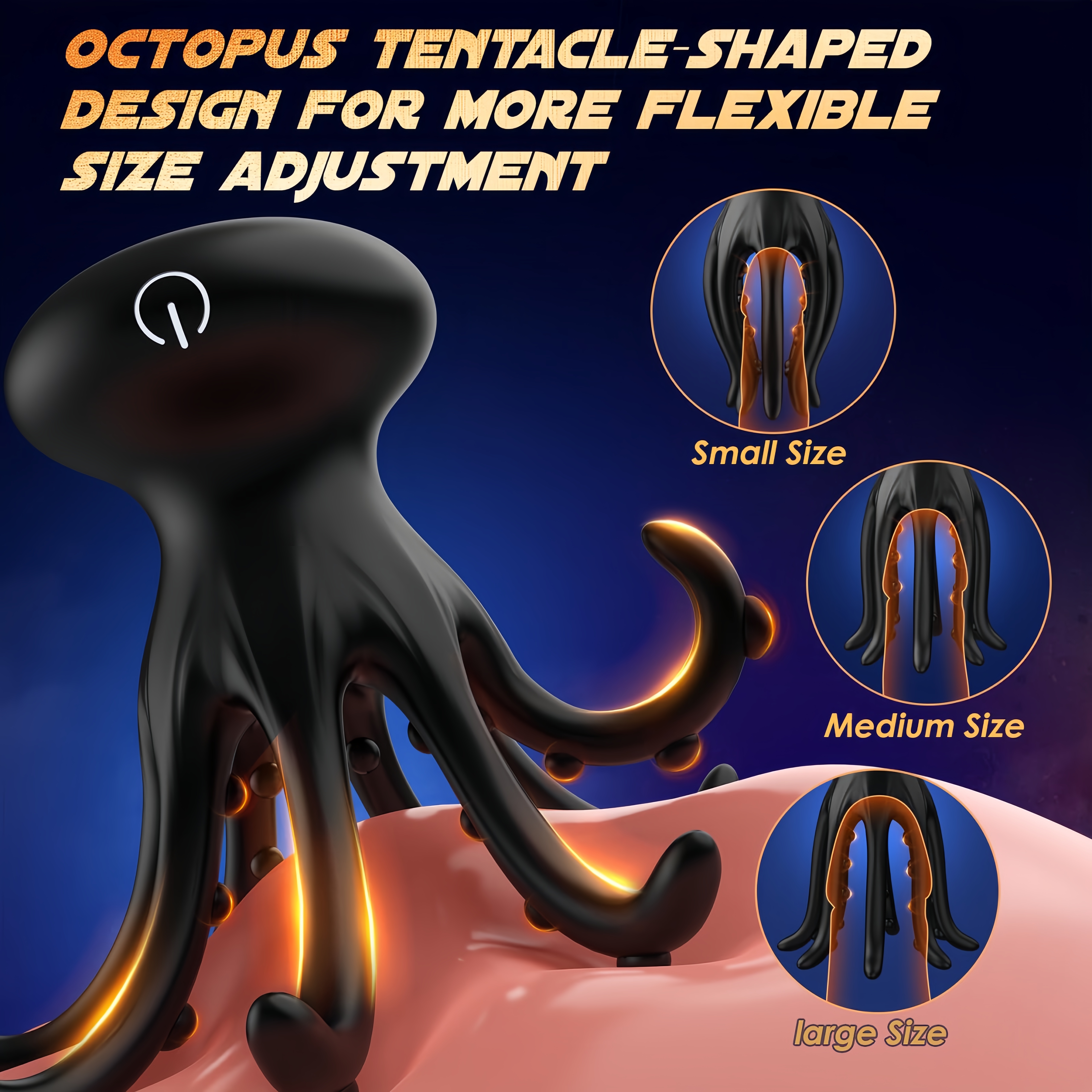 Multi-Mode Tentacle Dildo & Vibrator - Powerful 10 Vibration Settings, 360° Claw Surround - Versatile Male Masturbator & Penis Trainer - Ideal for Gay Couples and Solo Play