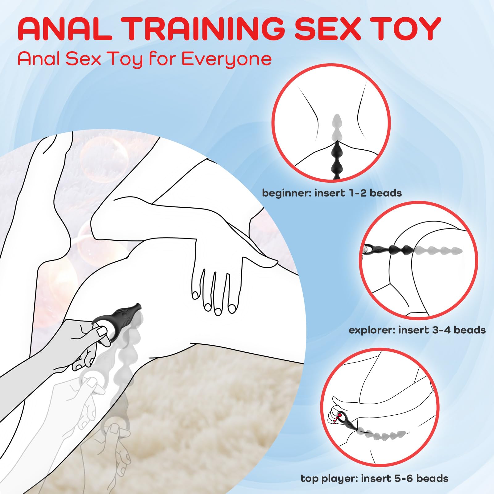 14.4 Inch Ultra-Soft Liquid Silicone Vibrating Anal Plug - 10 Vibration Modes & 3 Motors - Medical Grade Silicone - Perfect for Couples & Solo Play - Rechargeable & Easy to Clean - Ideal for Anal Enthusiasts