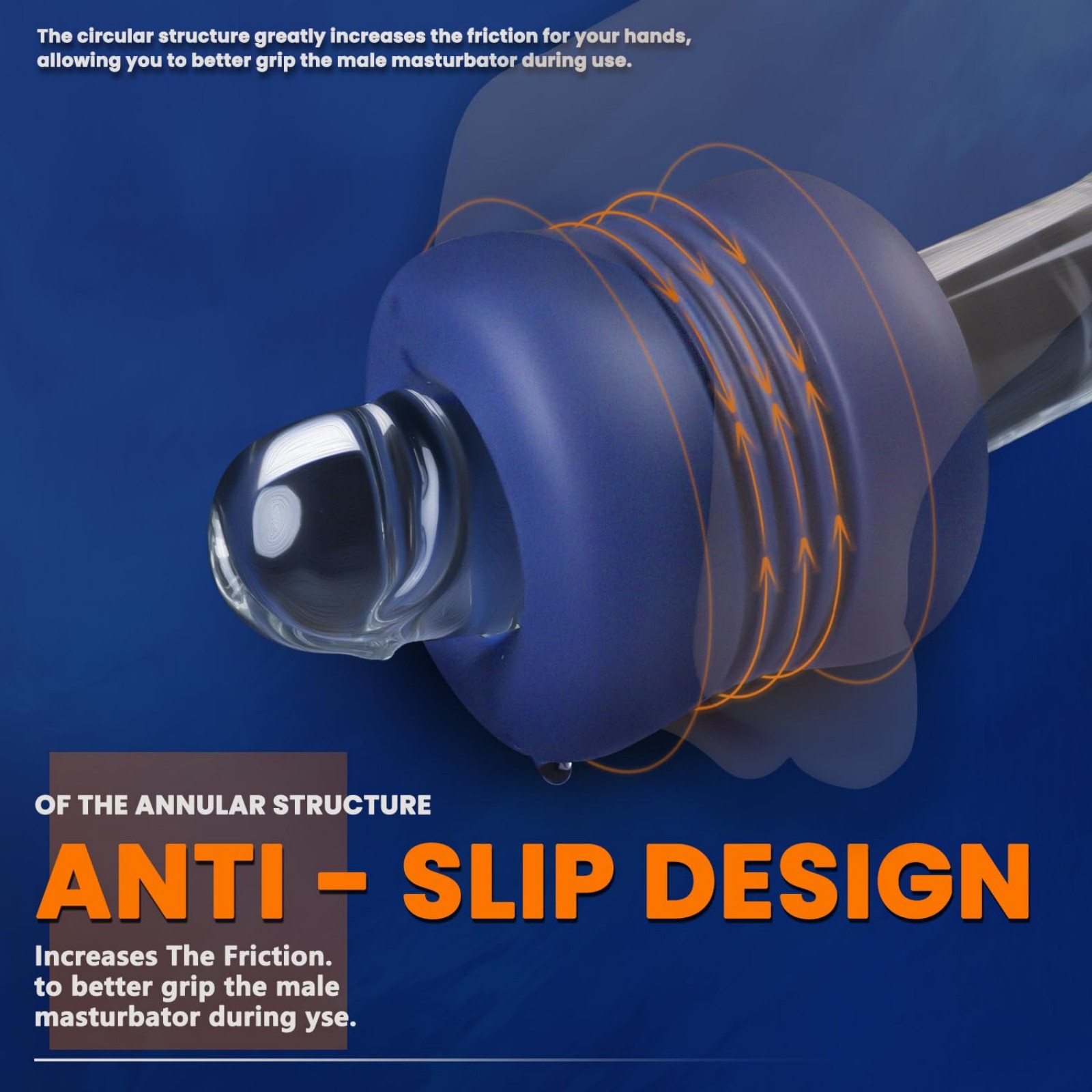 Portable Reusable Male Masturbation Cup - Textured Tunnel Stroker, Soft TPE Material, Non-Slip Design, Easy Storage Sex Toy for Men