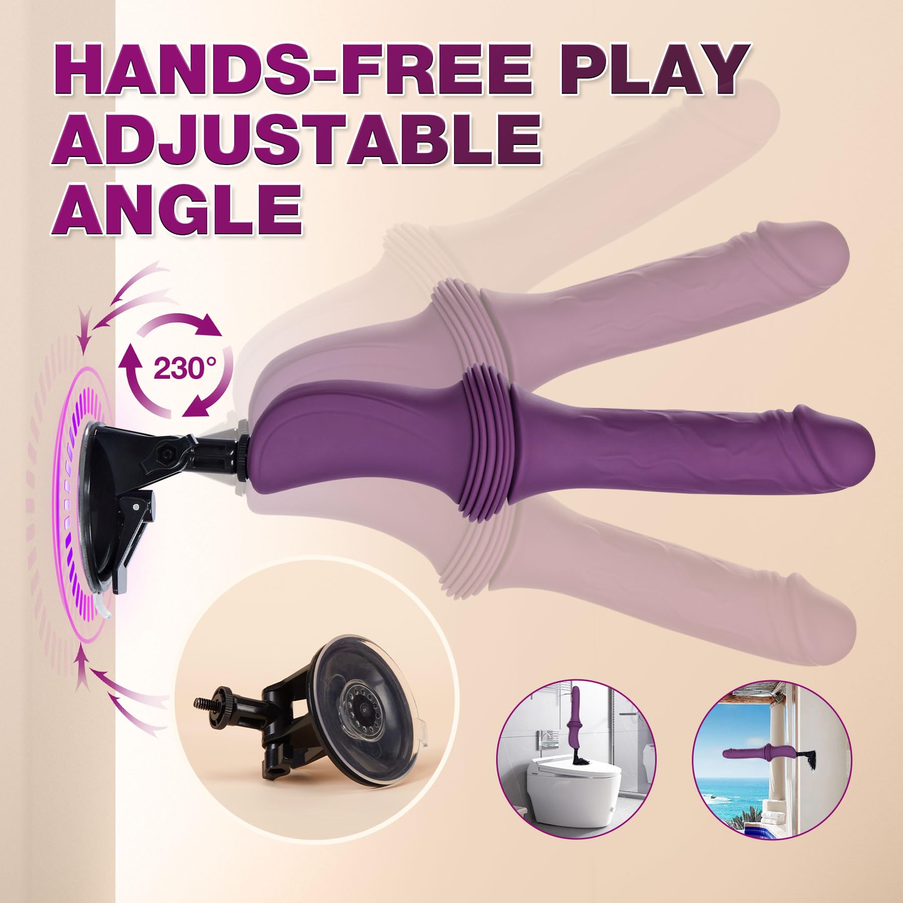 12.85-Inch Realistic Thrusting Dildo Vibrator - Waterproof Silicone Adult Toy with 10 Vibration Modes, 3 Thrusting Speeds & Heated Function - USB Magnetic Charging for Ultimate Pleasure