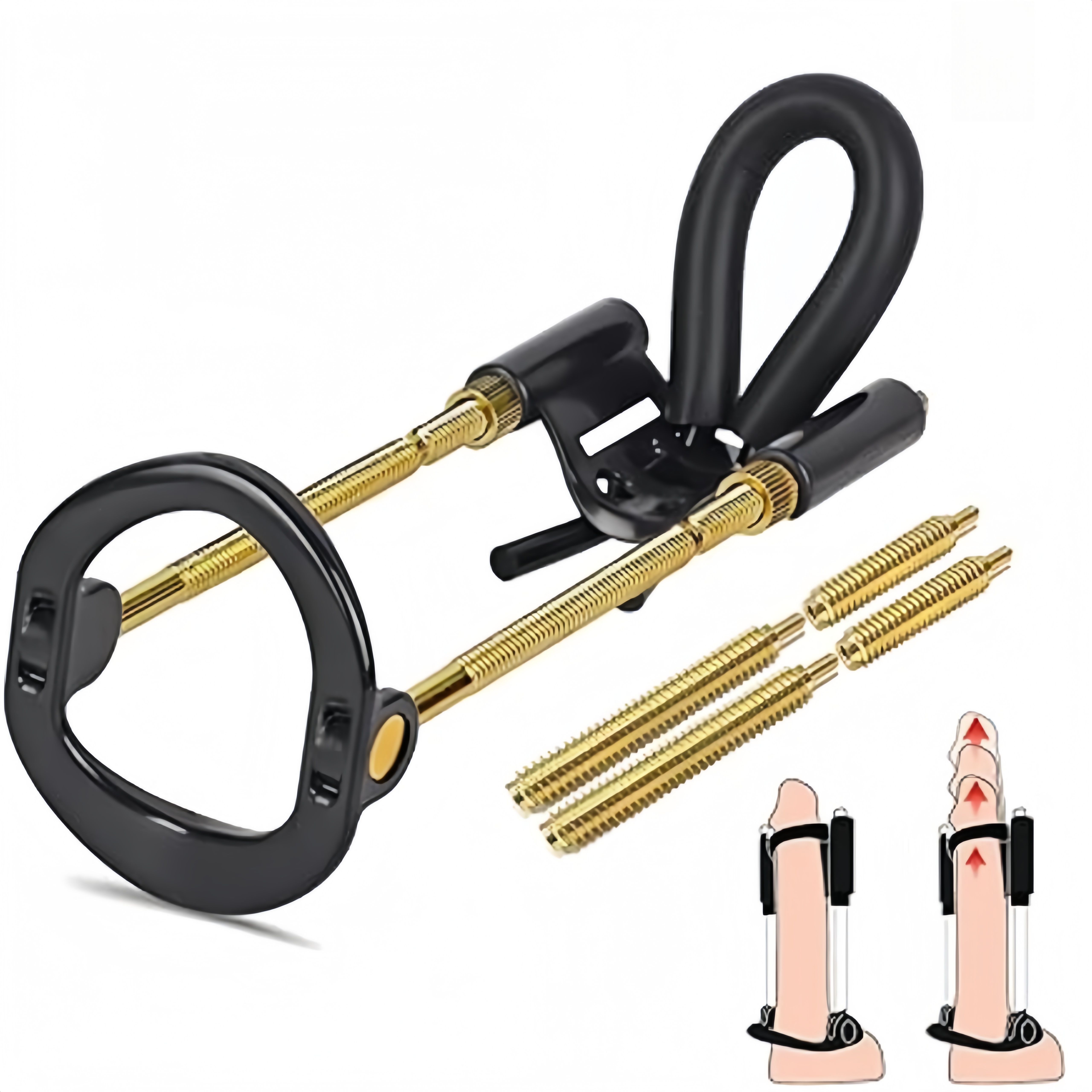 Adjustable Penis Extender Kit | Ergonomic 180° Design | Comfortable Penis Pump & Stretcher | Wearable Copper Frame for Effective Length Enhancement | Safe & Reliable Male Enhancement Tool