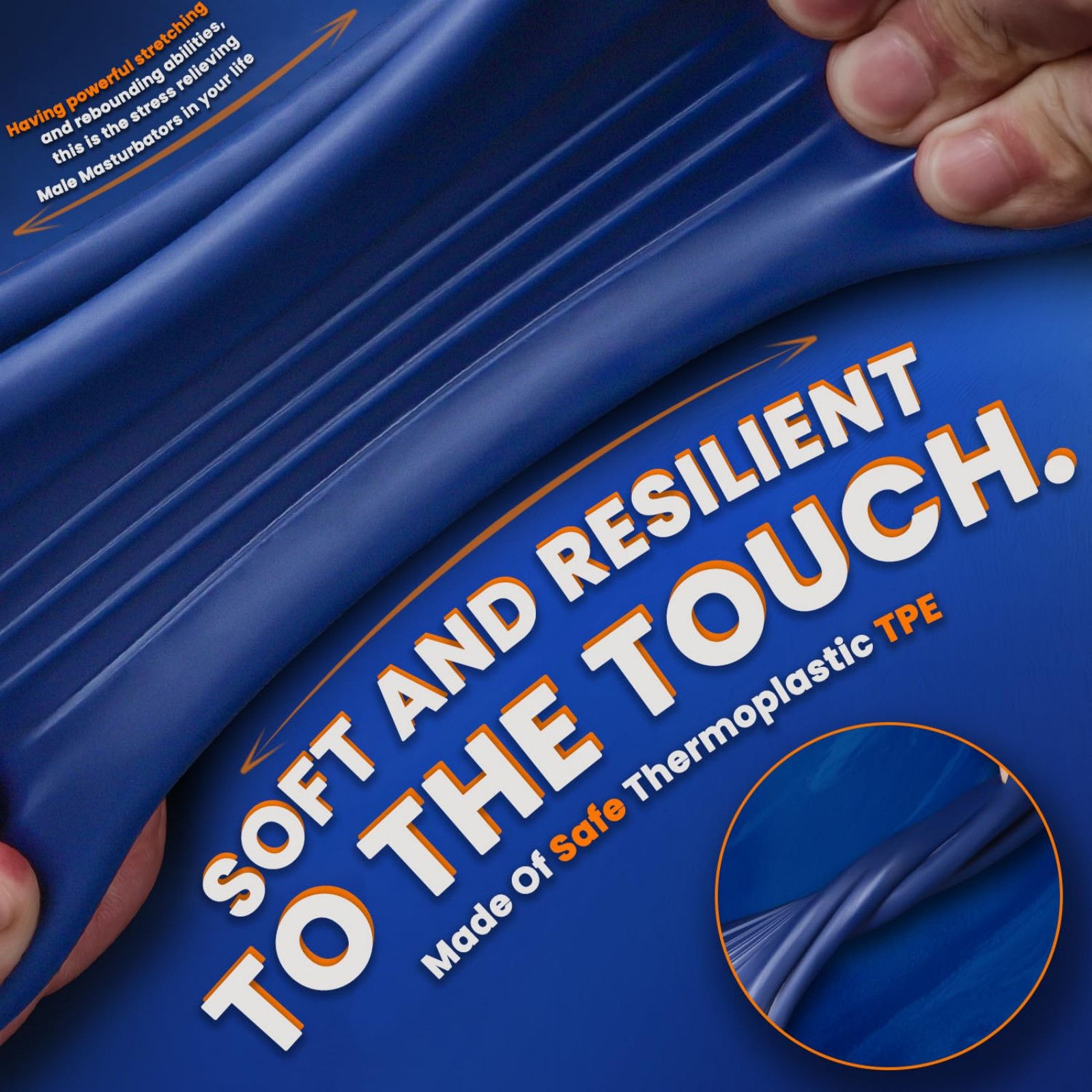 Portable Reusable Male Masturbation Cup - Textured Tunnel Stroker, Soft TPE Material, Non-Slip Design, Easy Storage Sex Toy for Men