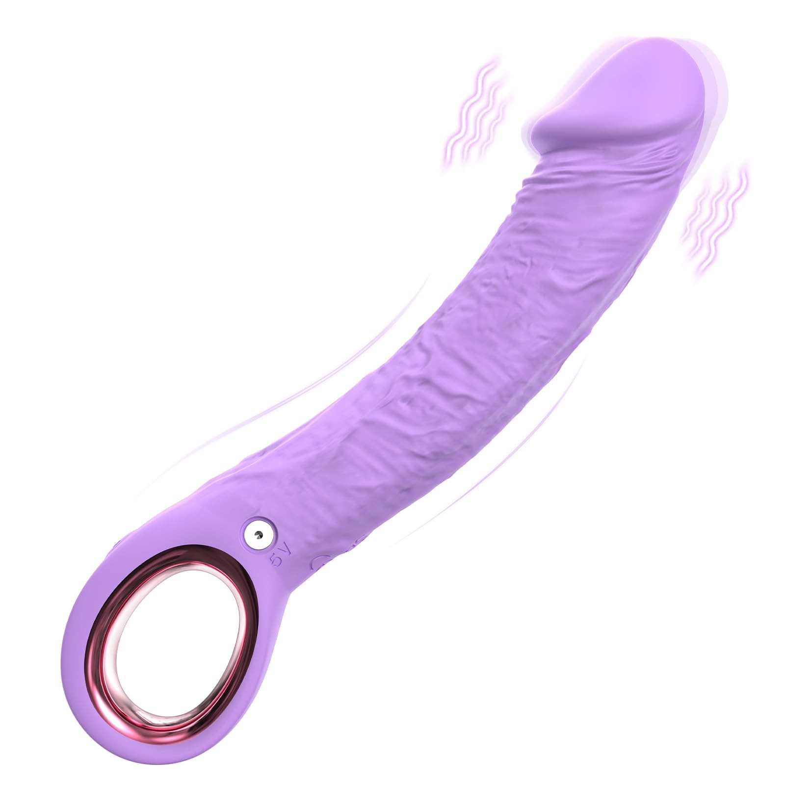 7.8 Inch G-Spot Vibrator - Realistic Silicone Dildo with 10 Intense Vibration Modes, Waterproof Adult Toy for Women & Lesbians, Perfect Clitoral & G-Spot Massager