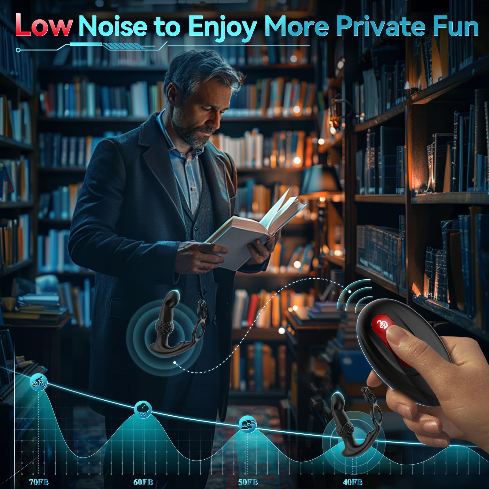 Ergonomic Prostate Massager & Anal Vibrator - 3-in-1 Soft Silicone Male Sex Toy with Quiet 45dB Operation & Enhanced Vibration | Perfect for Couples to Boost Stamina