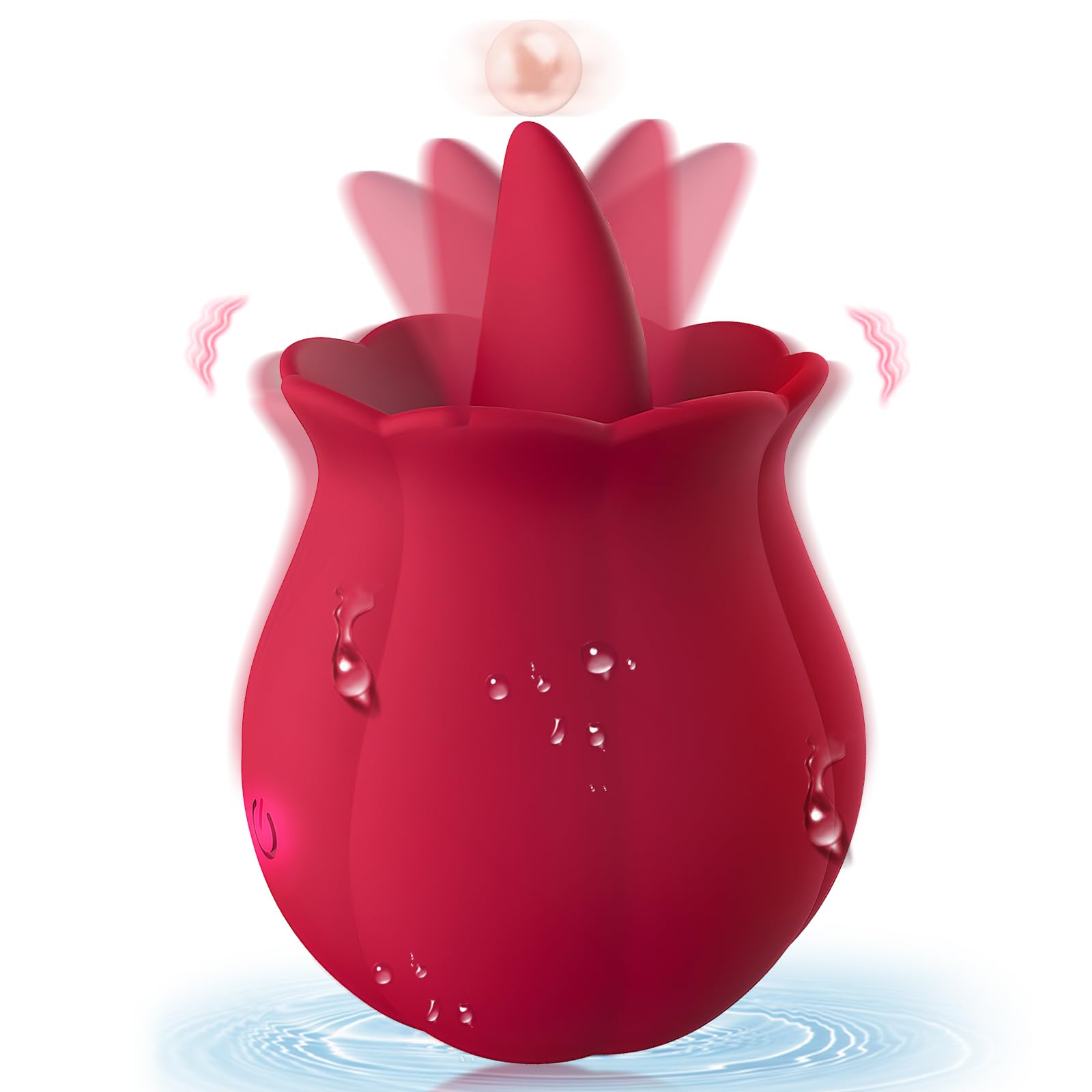 Rose Tongue Clitoral Vibrator for Women – Powerful 10-Mode Vibration, IPX7 Waterproof, USB Rechargeable, Easy to Clean, Long-Lasting Pleasure – Ideal Adult Sex Toy