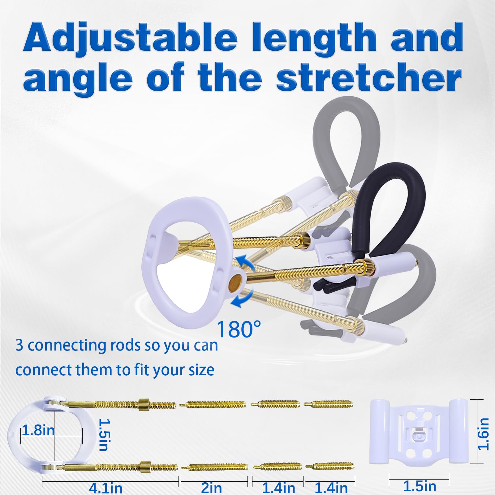 Adjustable Penis Extender Kit | Ergonomic 180° Design | Comfortable Penis Pump & Stretcher | Wearable Copper Frame for Effective Length Enhancement | Safe & Reliable Male Enhancement Tool