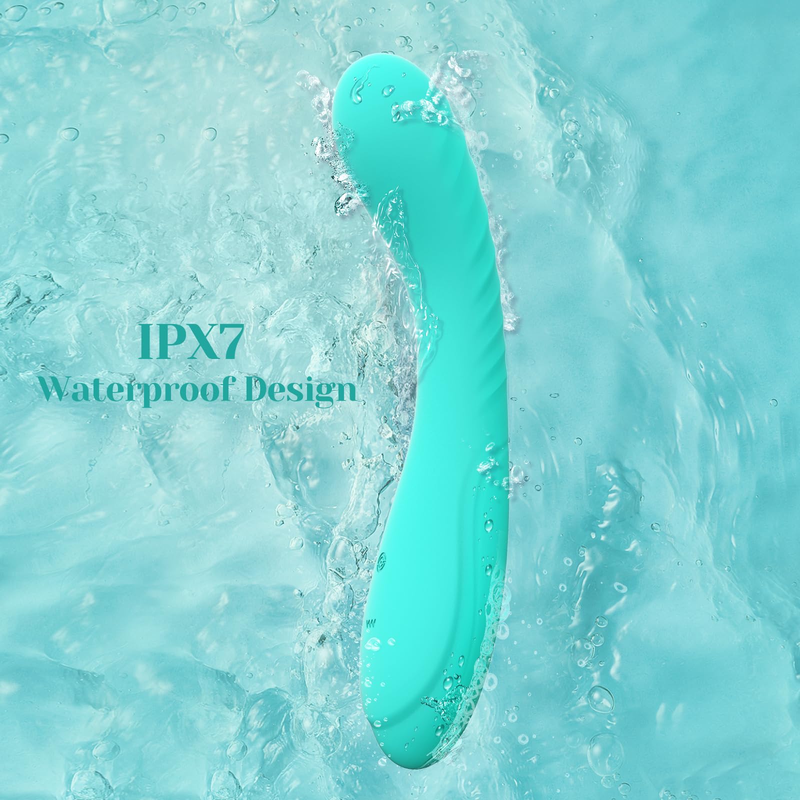 Deep Tissue Silicone Vibrator - 10 Powerful Vibration Modes G-Spot Massager for Women & Couples - Waterproof Multi-Functional Adult Toy - Soft Touch Dildo for Ultimate Pleasure