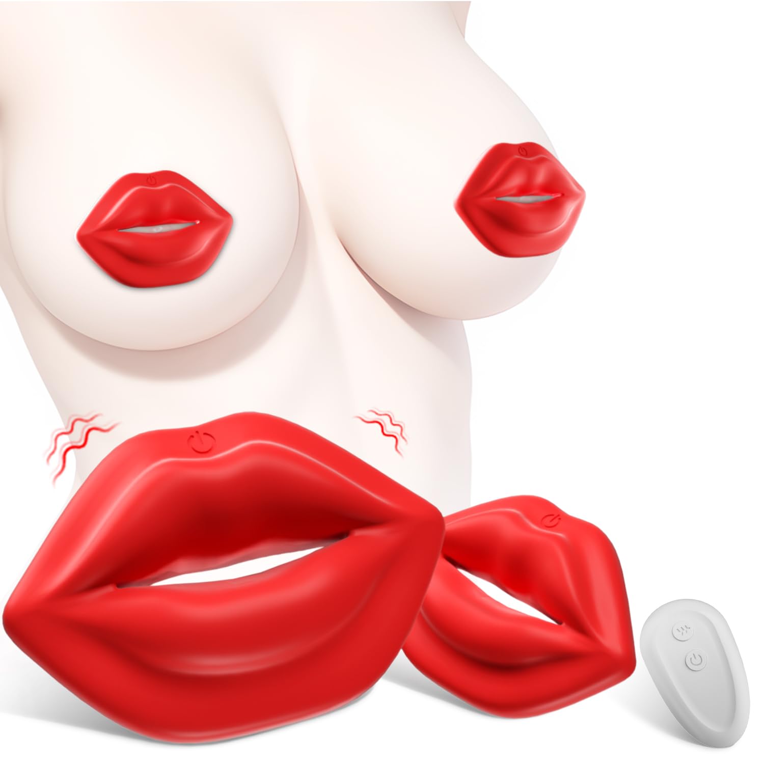 Waterproof Vibrating Nipple Clamps - Silicone BDSM Toys for Women & Couples, Body-Safe Portable Pleasure Enhancer for Intimate Play and Discreet Fun