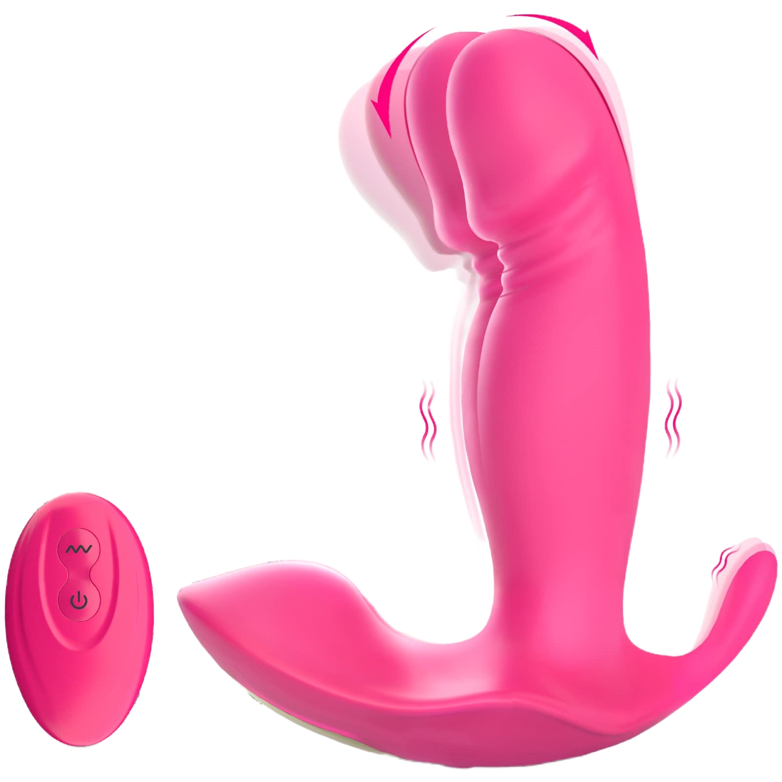Remote-Controlled Wearable G-Spot Vibrator for Couples - Mini Vibrating Panties with 10 Powerful Vibration Patterns and Intensity Levels - Perfect Adult Toy for Women and Men