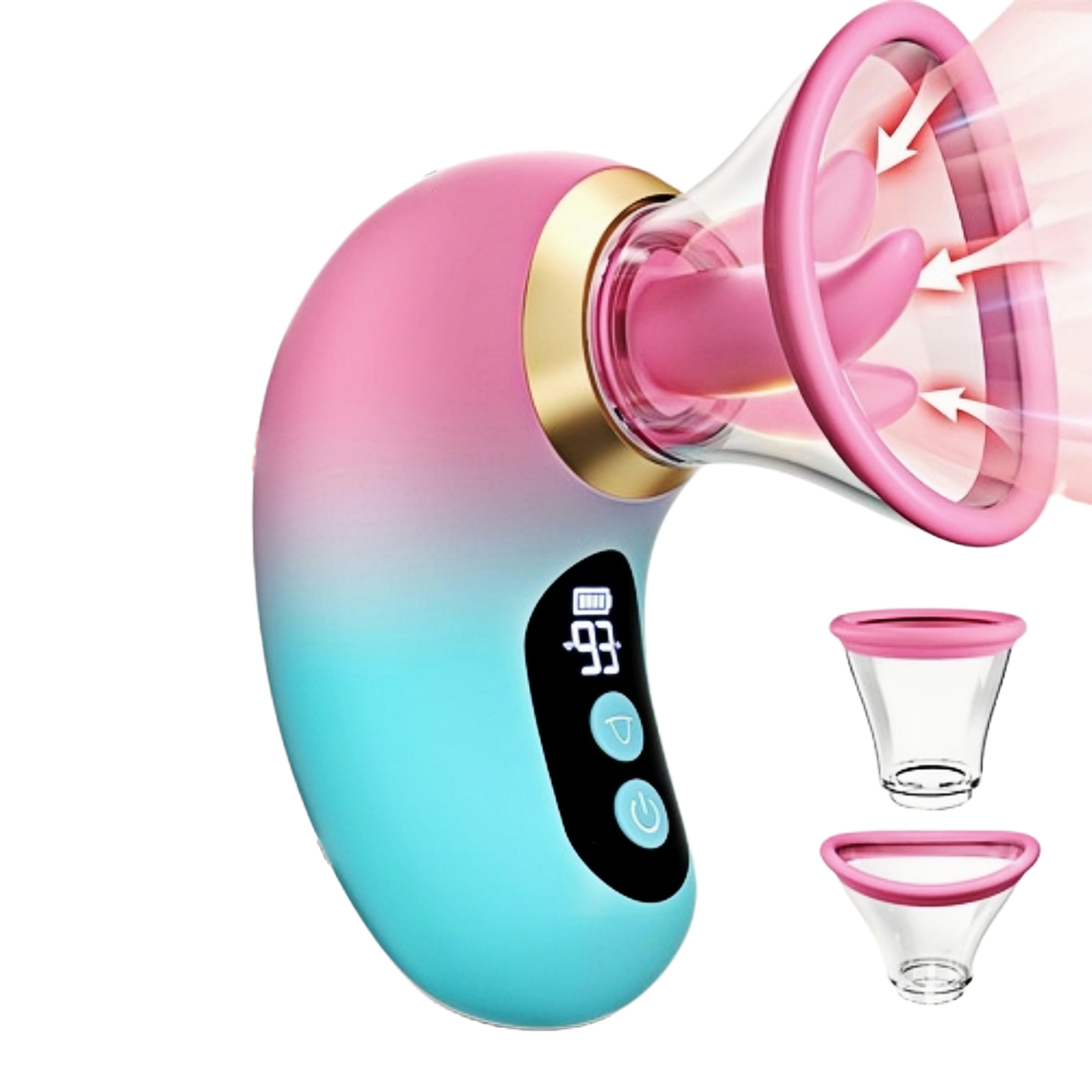 5-in-1 Rose Couples Vibrator - Luxury Sex Toy with 3 Sucking & 9 Licking Modes, LCD Display & Removable Parts for Ultimate Intimate Pleasure - Perfect for Couples' Fun!