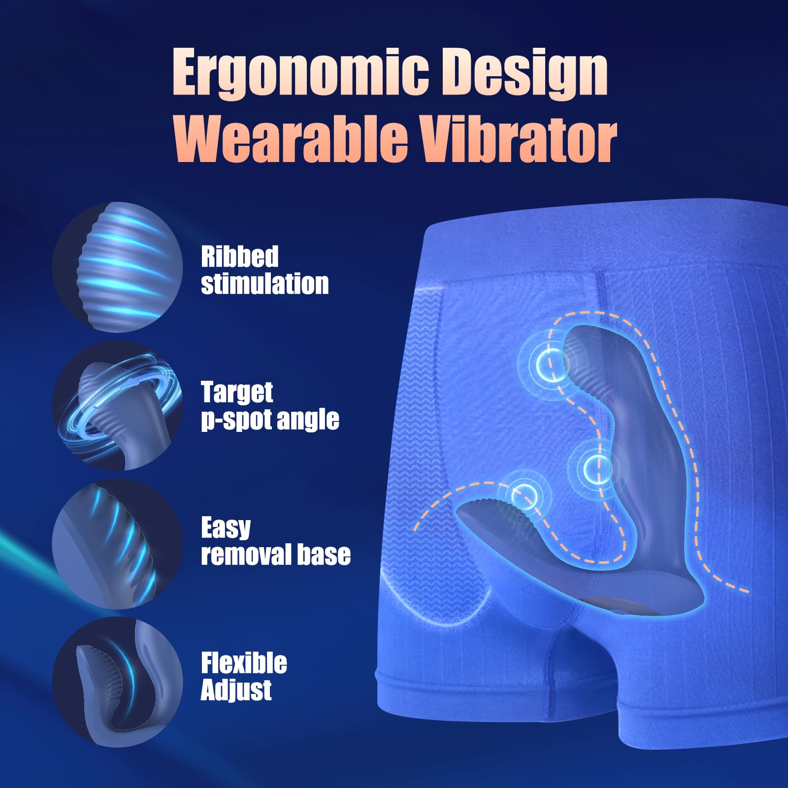 Remote Control Prostate Massager - Butterfly Design Vibrating Silicone Toy for Deep Anal Stimulation, 360° Rotating, Waterproof, USB Rechargeable, Beginner-Friendly Adult Toy