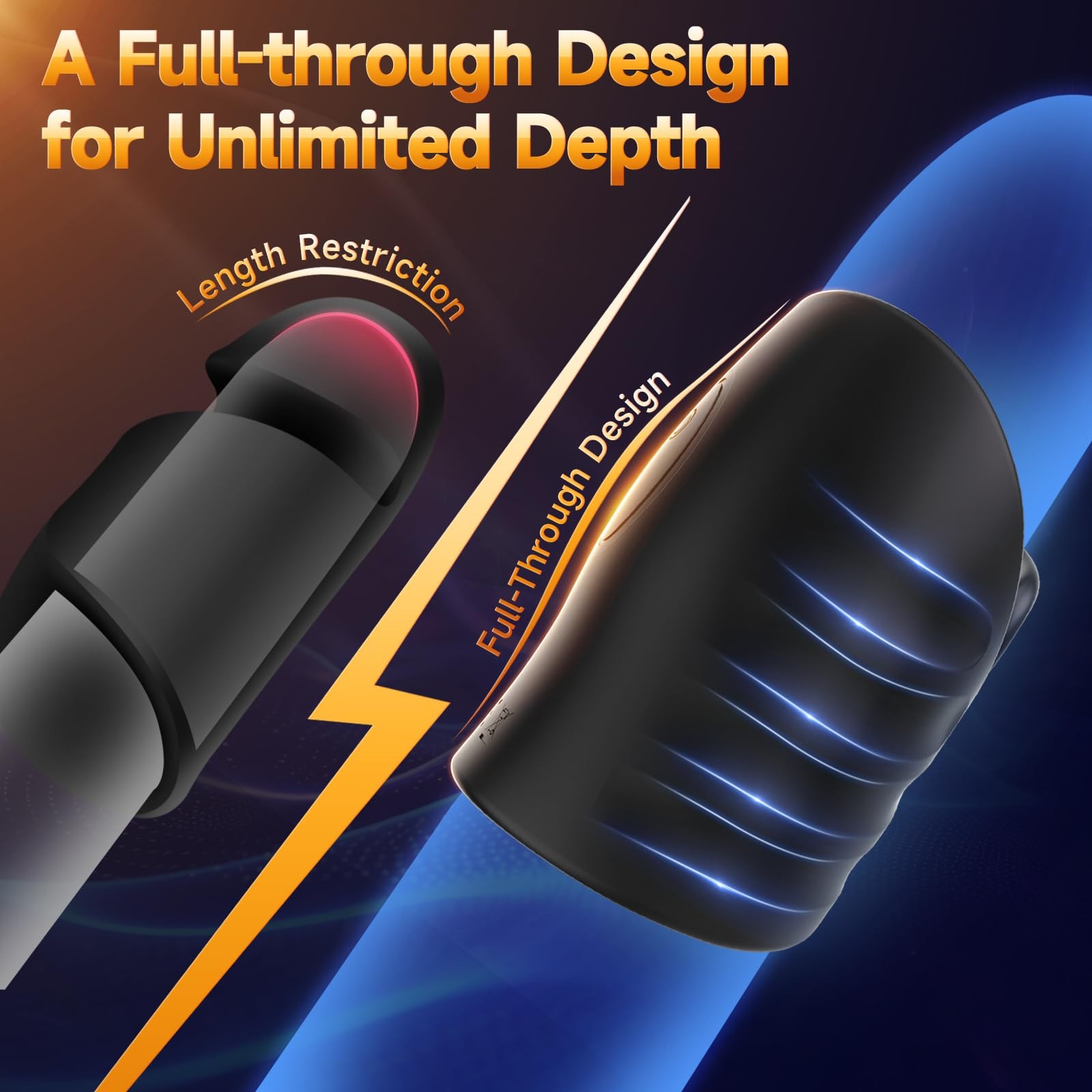 Adjustable Male Masturbator - 10-Vibration Functions, Fleshlight-Style Penis Trainer, Waterproof Silicone Design, USB Rechargeable, Ideal for Solo Pleasure