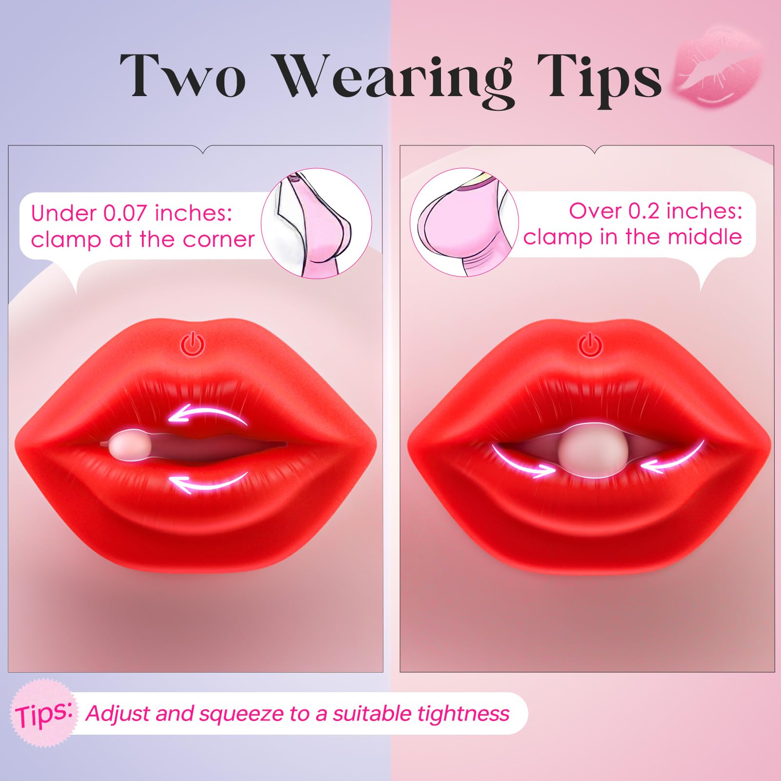 Waterproof Vibrating Nipple Clamps - Silicone BDSM Toys for Women & Couples, Body-Safe Portable Pleasure Enhancer for Intimate Play and Discreet Fun