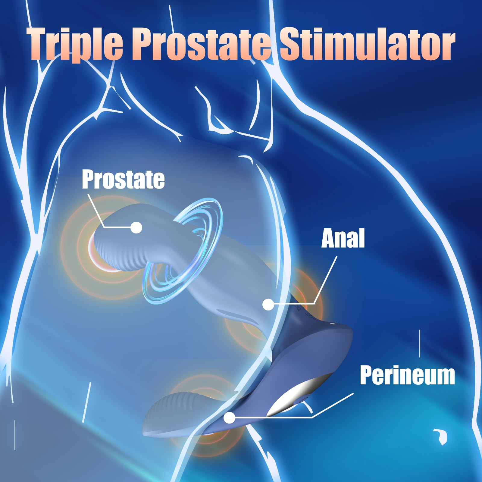 Remote Control Prostate Massager - Butterfly Design Vibrating Silicone Toy for Deep Anal Stimulation, 360° Rotating, Waterproof, USB Rechargeable, Beginner-Friendly Adult Toy