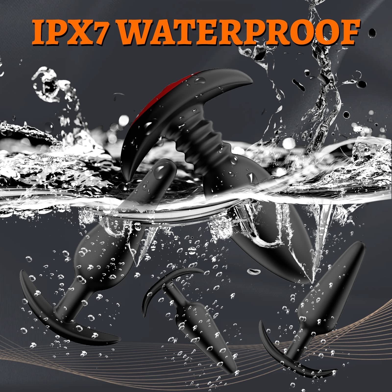 5-Piece Vibrating Anal Plug Set with 10 Vibration Modes & Remote Control | Includes 3 Non-Vibrating Anal Toys & Enema Bulb | Perfect for Beginners & Experts | Waterproof & USB Rechargeable Anal Sex Toys