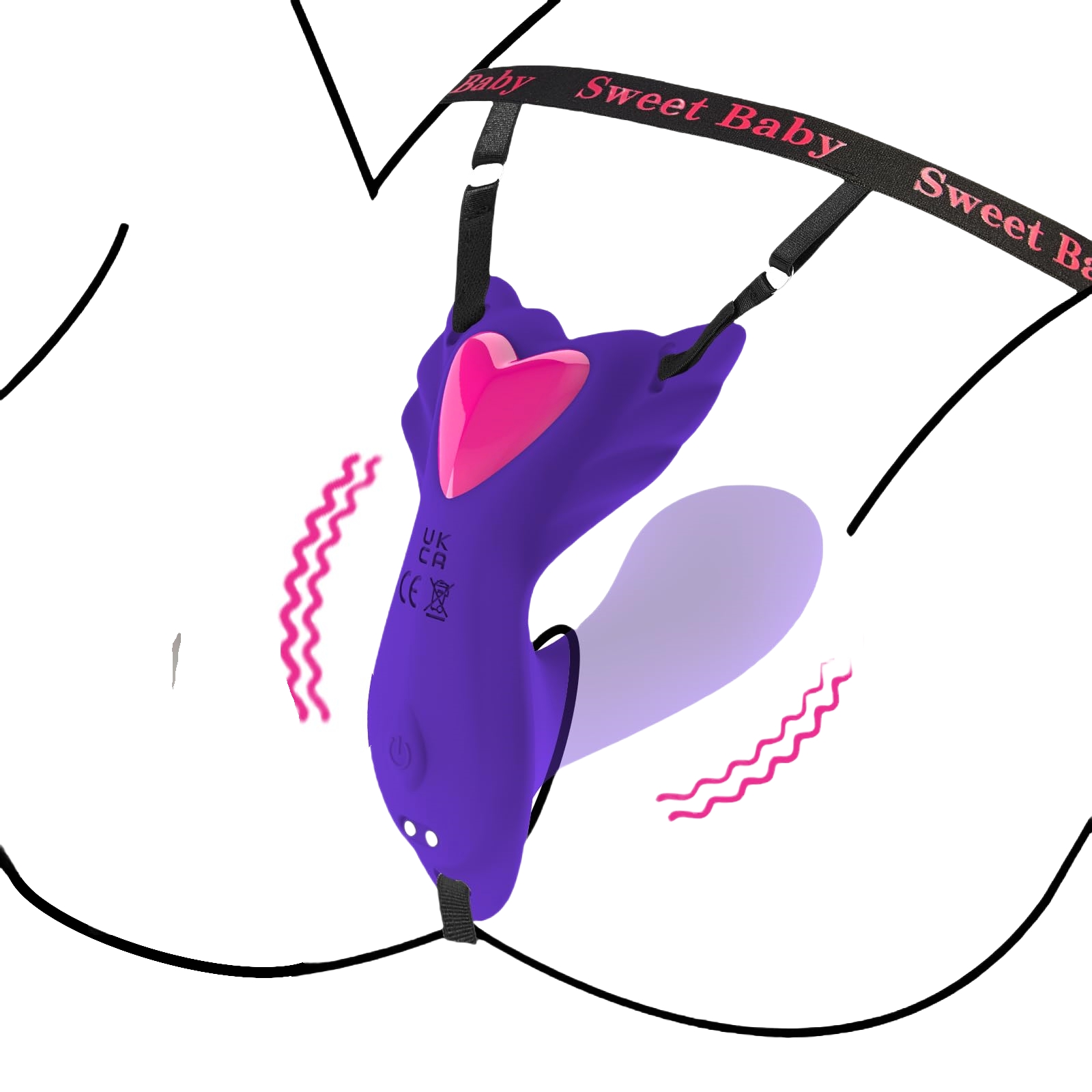 Dual Motor Wearable Vibrator & Insertable Dildo for Women – 9 Vibration Modes - Ultimate Couples’ Pleasure Toy for Intimate Moments - Perfect for BDSM & Adult Play