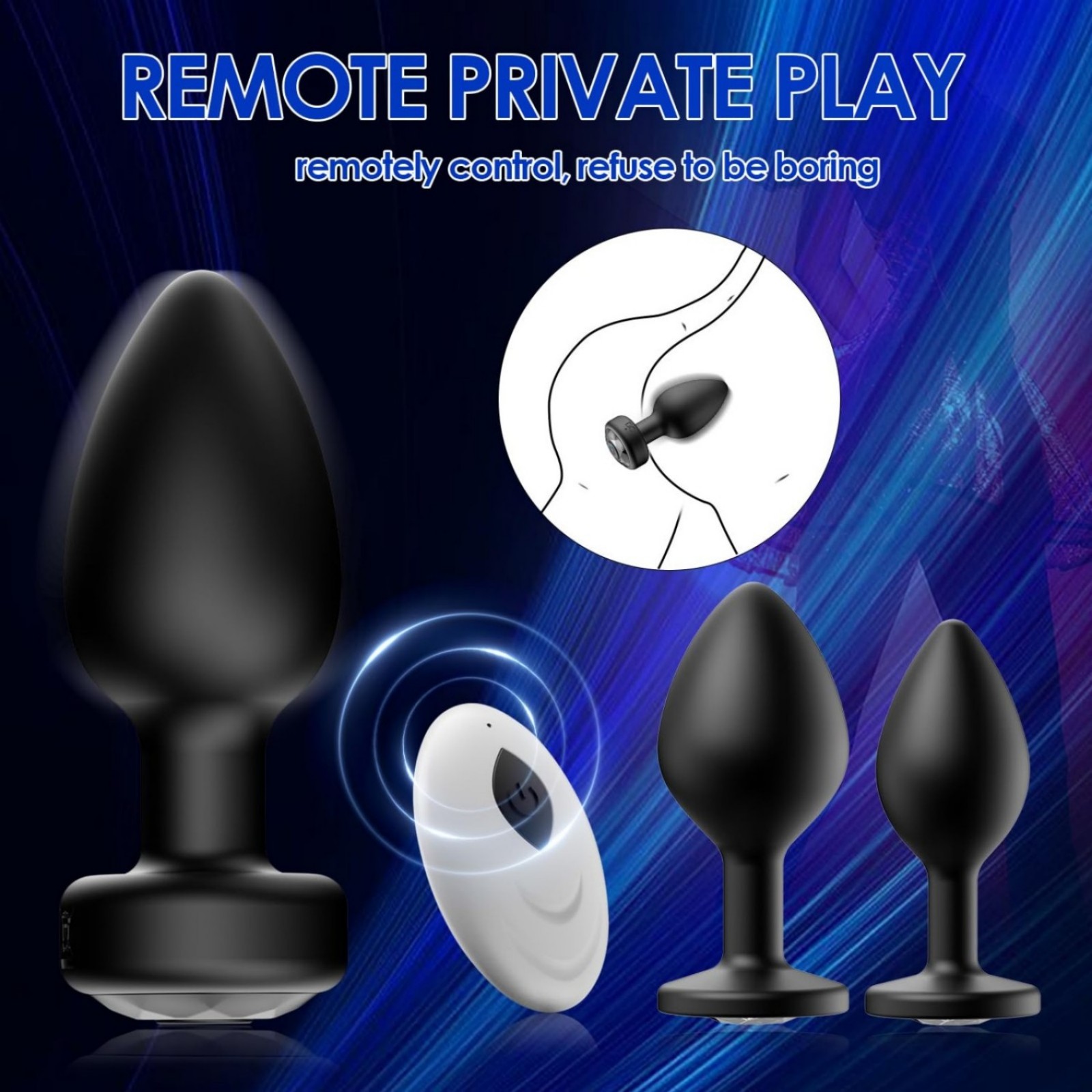 Enhanced Vibrating Anal Plug Set - 3PCS Silicone Butt Plug Training Kit, USB Rechargeable, Waterproof Classic Plugs, Soft & Safe Material for Adult Pleasure – Perfect Sex Toys for Intimate Exploration