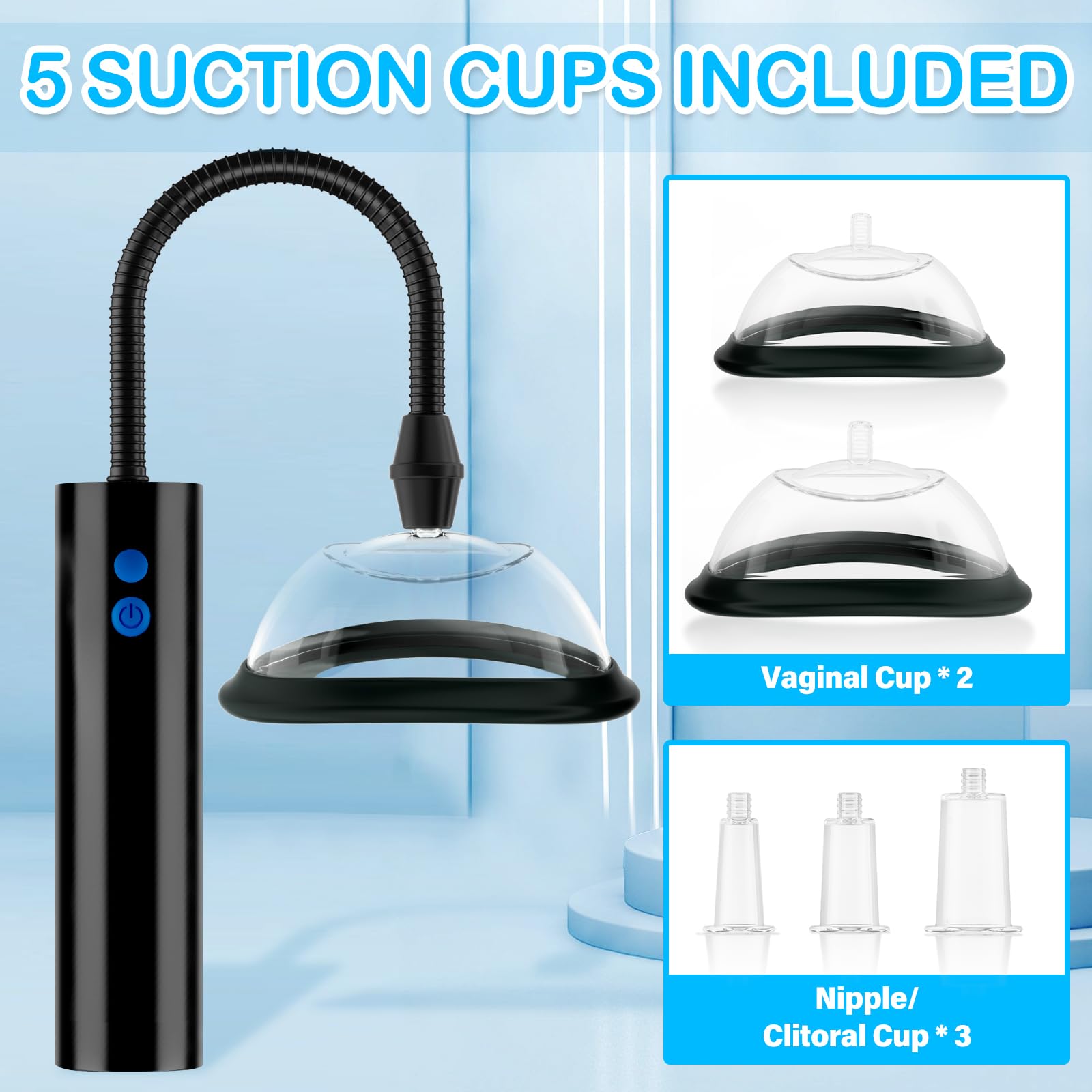Automatic Suction Pump for Women - Vaginal and Nipple Enlargement Device, Clitoral Stimulator for Enhanced Pleasure, Perfect for Masturbation and Foreplay Boost - High-Quality Sexual Wellness Toy