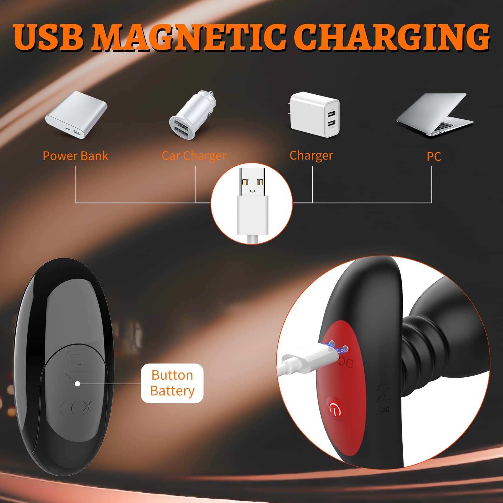 5-Piece Vibrating Anal Plug Set with 10 Vibration Modes & Remote Control | Includes 3 Non-Vibrating Anal Toys & Enema Bulb | Perfect for Beginners & Experts | Waterproof & USB Rechargeable Anal Sex Toys