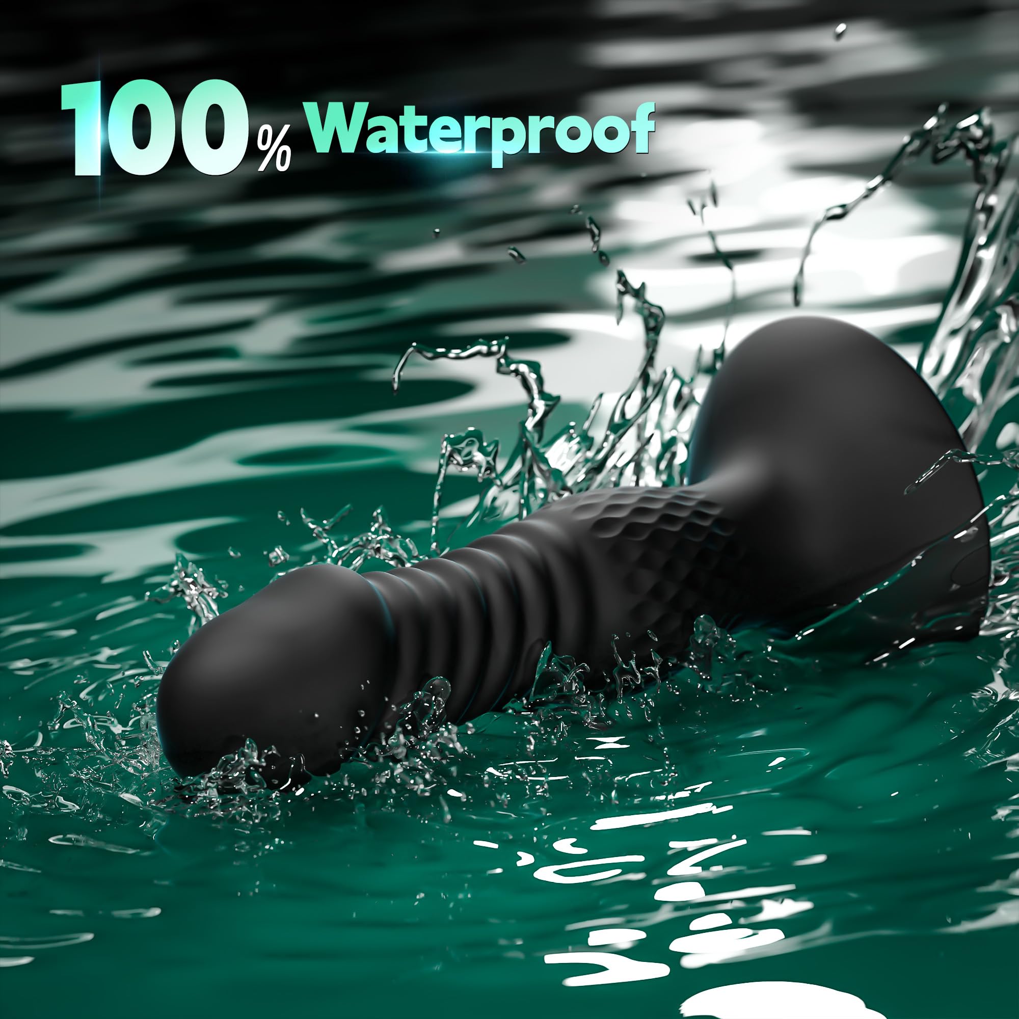 Rechargeable Waterproof Prostate Massager & Remote Control Vibrating Anal Plug - Powerful G-Spot Stimulator for Men, Couples & Women - Thrusting Design for Ultimate Anal Pleasure