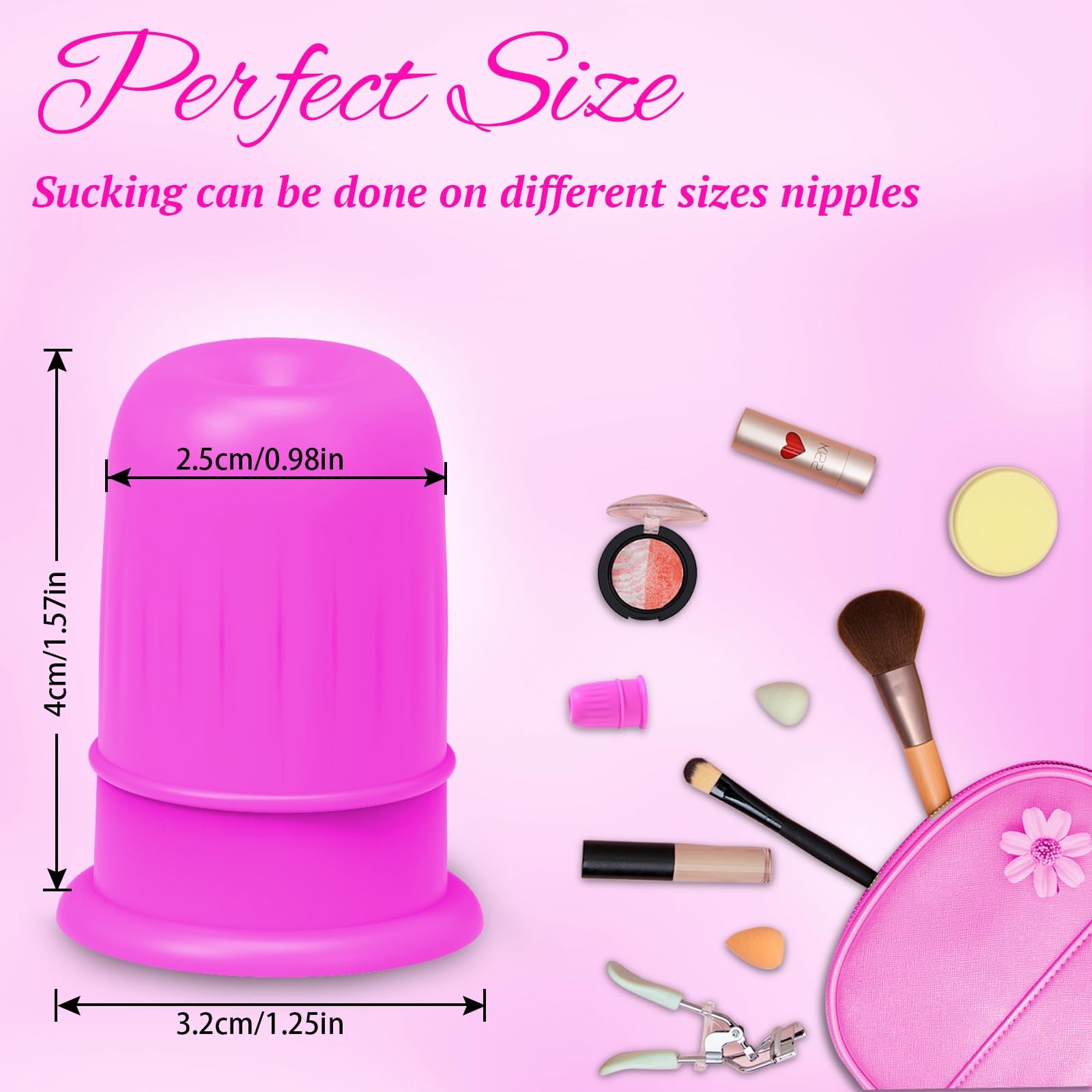 Silicone Nipple Suction Cups for Beginners - BDSM Nipple Toys with Manual Suction & Vibrating Features - Easy to Clean & Perfect for Pleasure Exploration