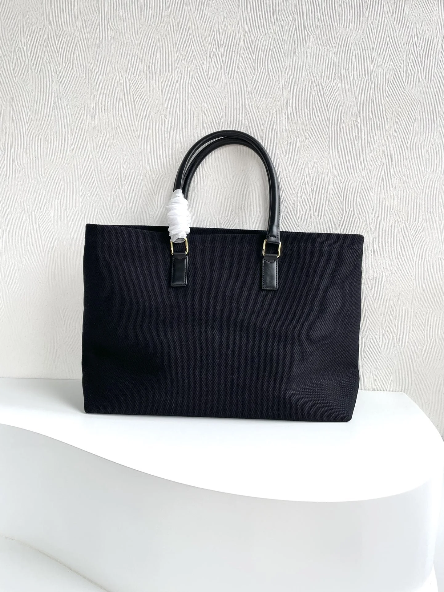 CELINE horizontal printed canvas and calfskin handbag Black Size: 44*32*16cm - LITELUX