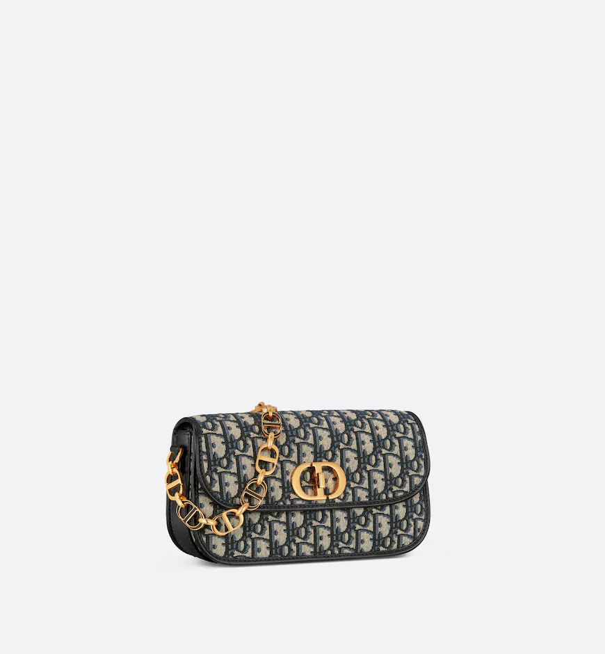DIOR / SMALL 30 MONTAIGNE AVENUE BAG Blue Dior Oblique Jacquard  M9261UTZR_M928 - LITELUX
