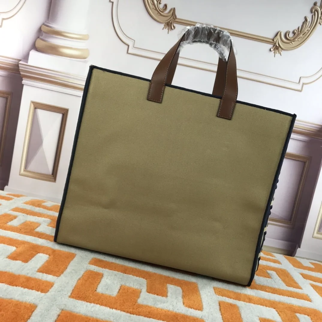 FENDI  peekaboo Canvas Tote with mobile phone bag 2118 Size: 37*32 cm - LITELUX