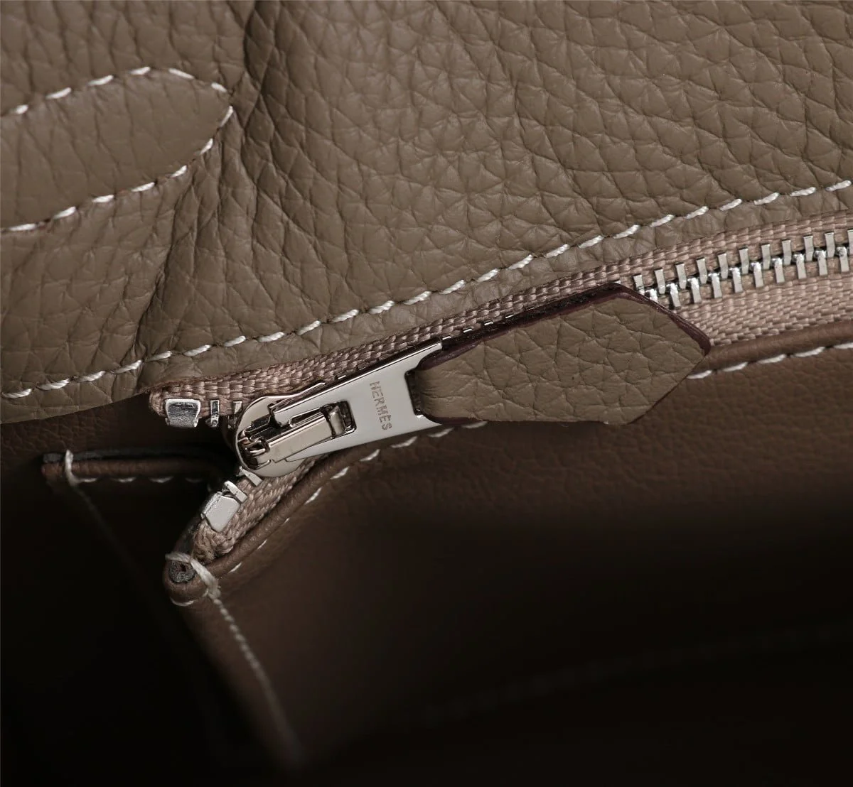 Hermès Kelly Togo Calf Sliver hardware Elephant grey size: 25Cm/ 28Cm - LITELUX