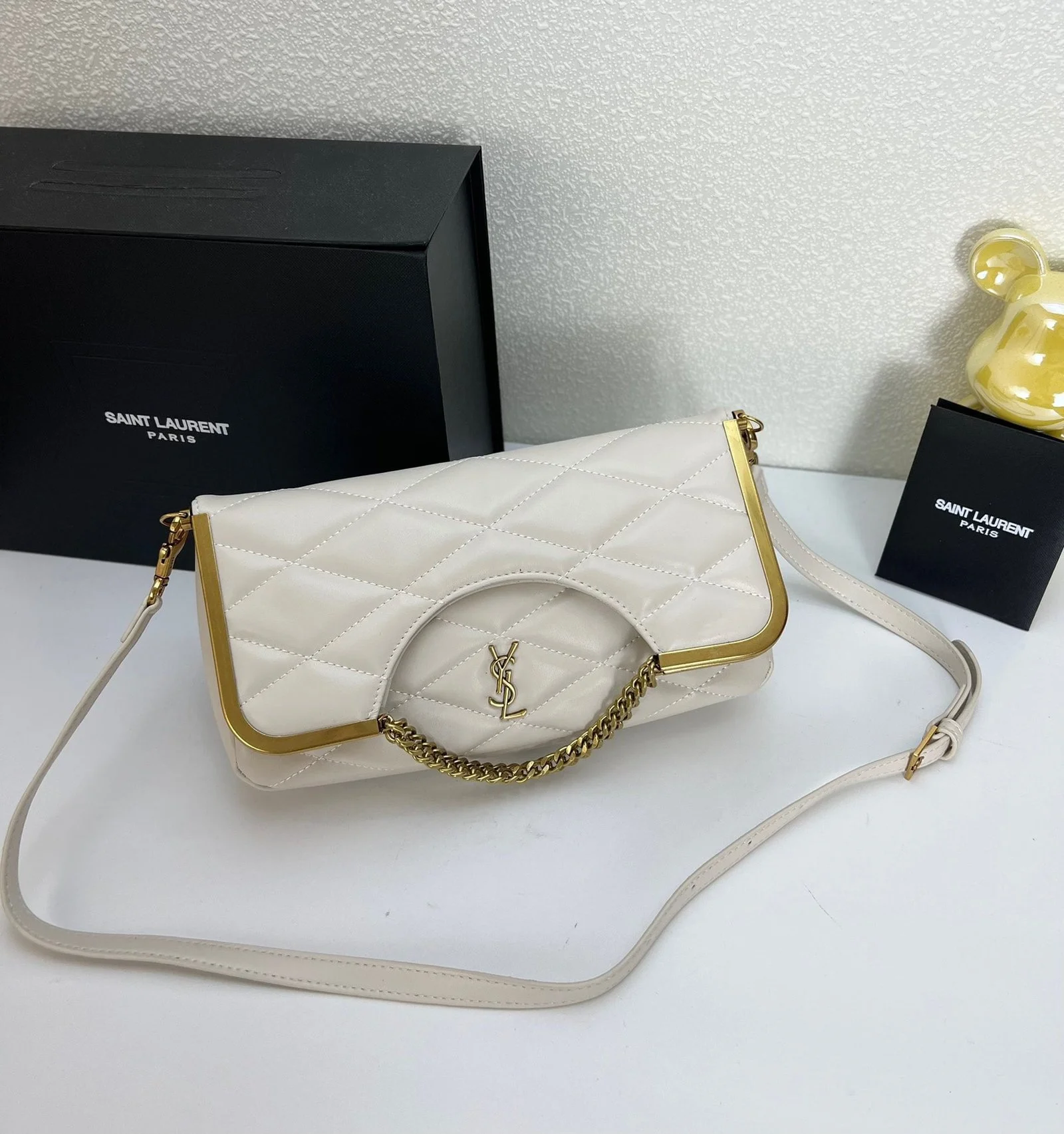 YSL23 New arrival Handbag Crossbody bag white 71314 size: 25*20cm - LITELUX