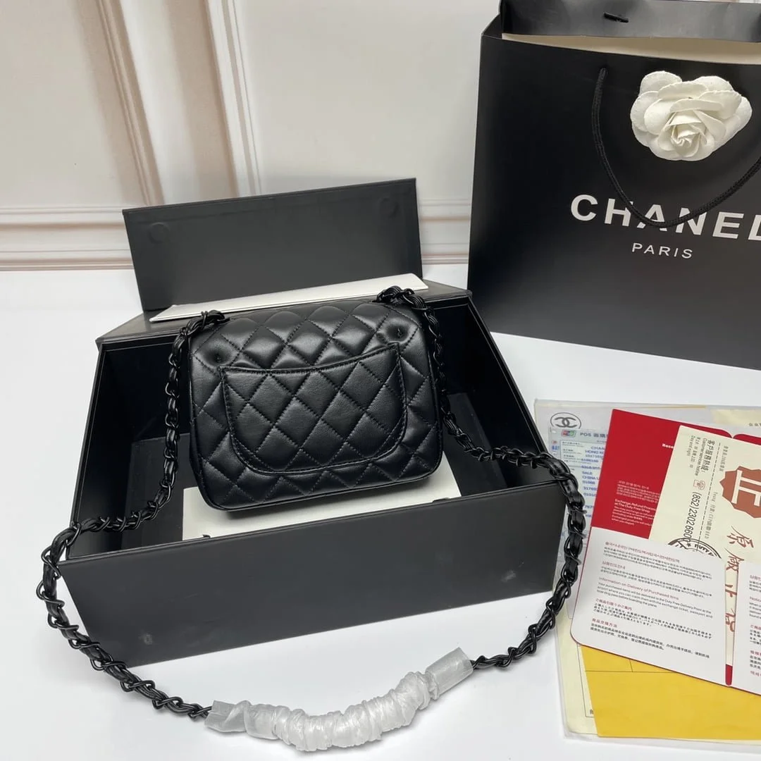 Chanel cf Square Fat 1115 sheepskin size: 18*14*7cm - LITELUX