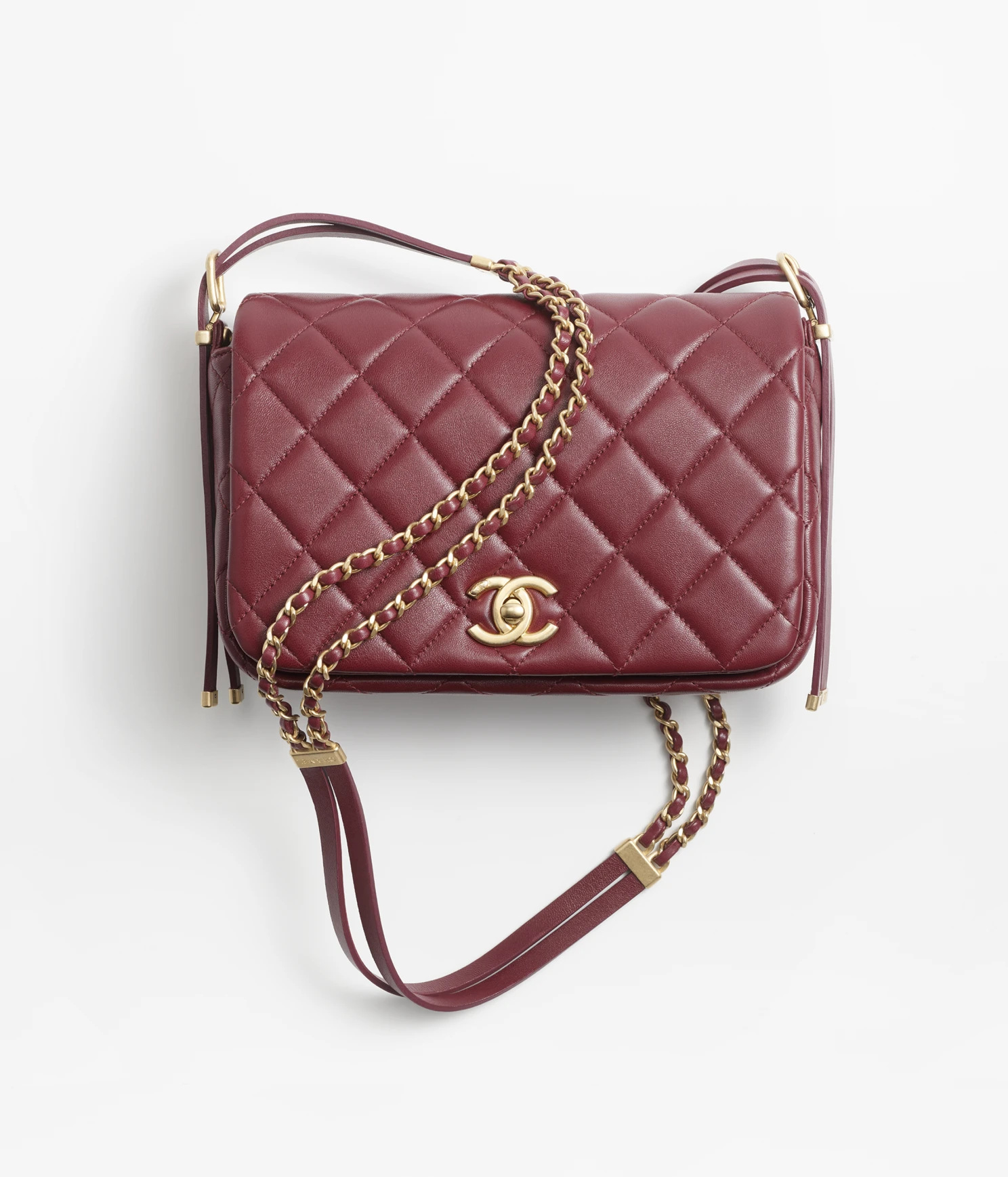 CHANEL / SMALL FLAP BAG Lambskin & Gold-Tone Metal Dark Brown Ref. AS4353 B13826 NN271 - LITELUX